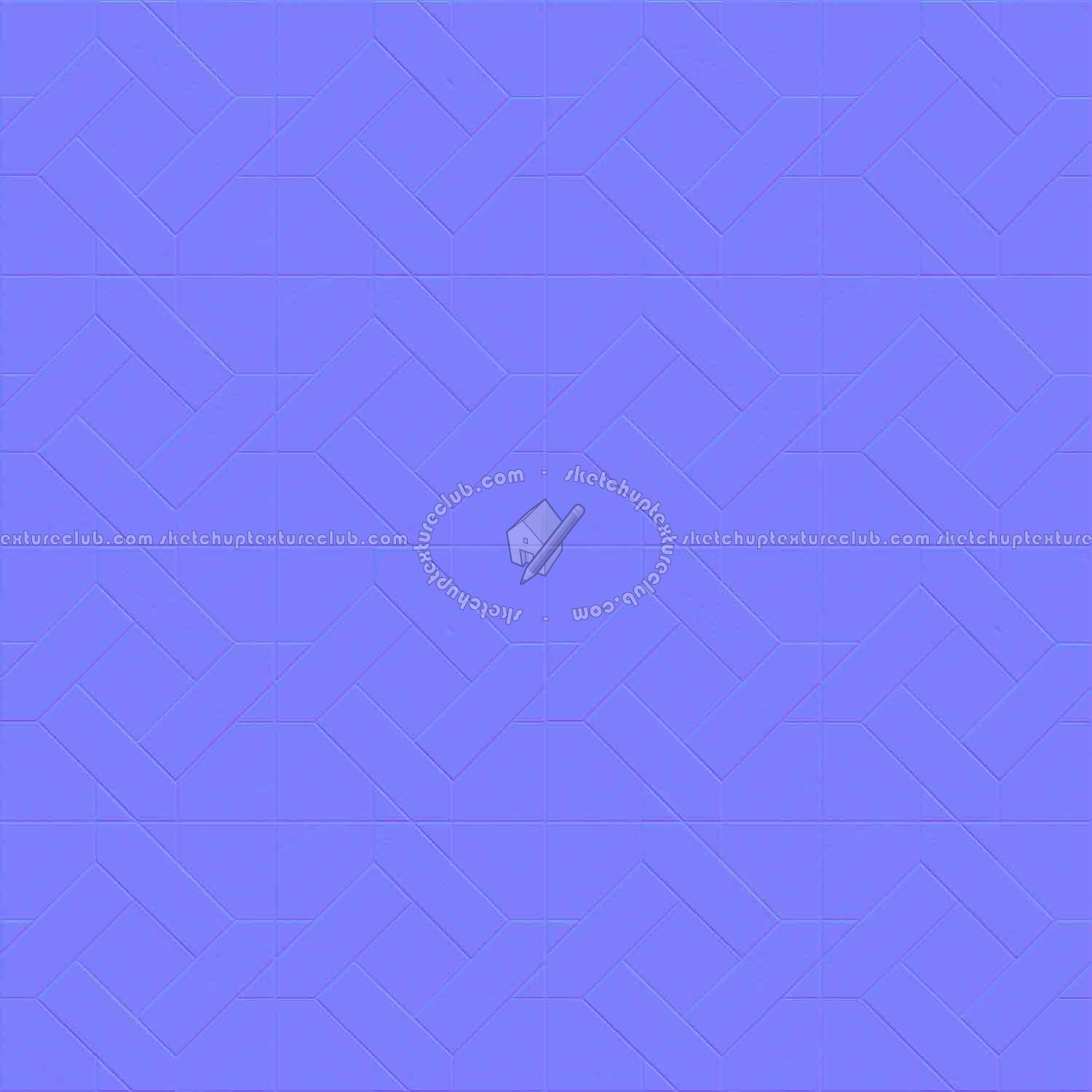 Textures   -   ARCHITECTURE   -   WOOD FLOORS   -   Geometric pattern  - Parquet geometric pattern texture seamless 04858 - Normal