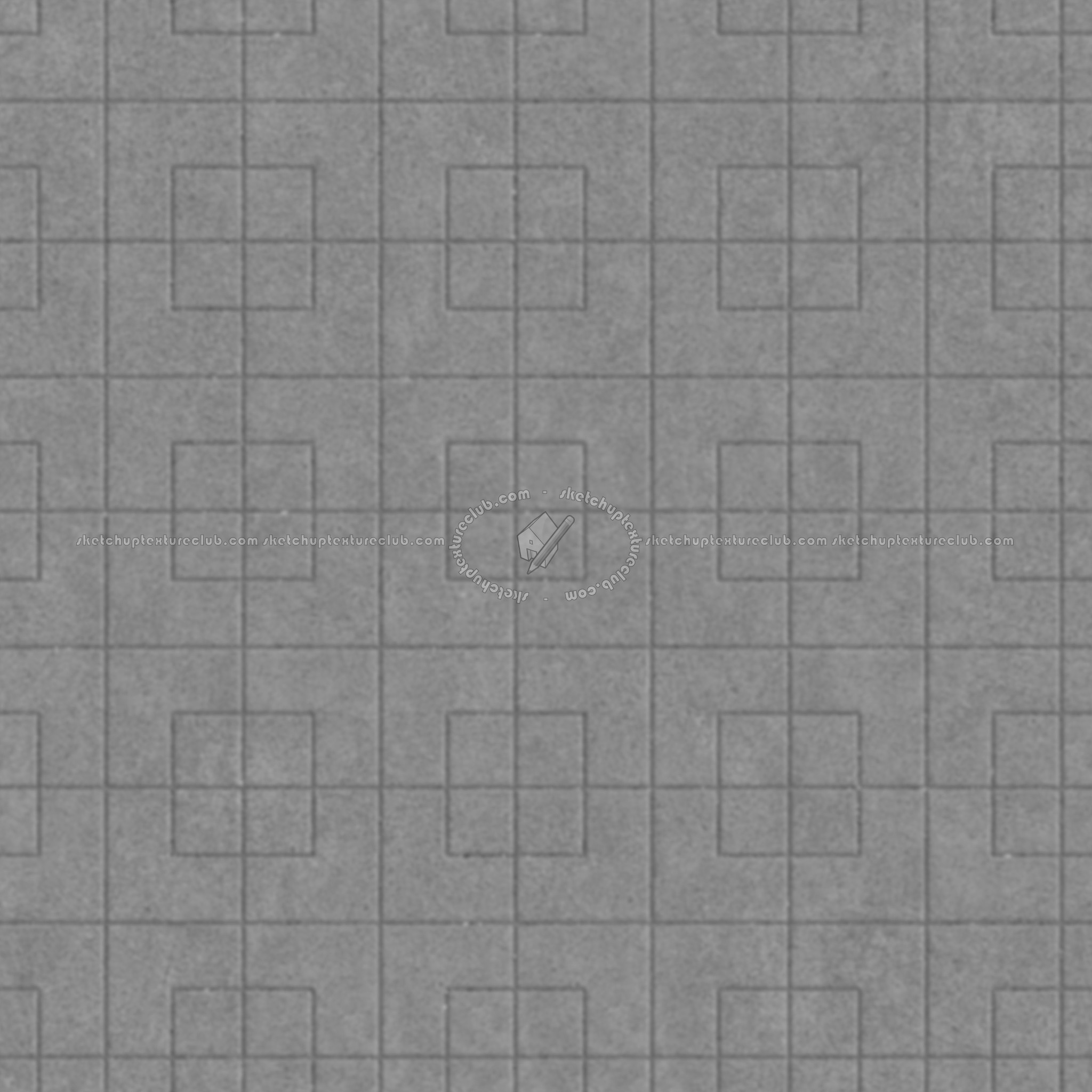 Textures   -   ARCHITECTURE   -   PAVING OUTDOOR   -   Concrete   -   Blocks regular  - Paving outdoor concrete regular block texture seamless 05762 - Displacement