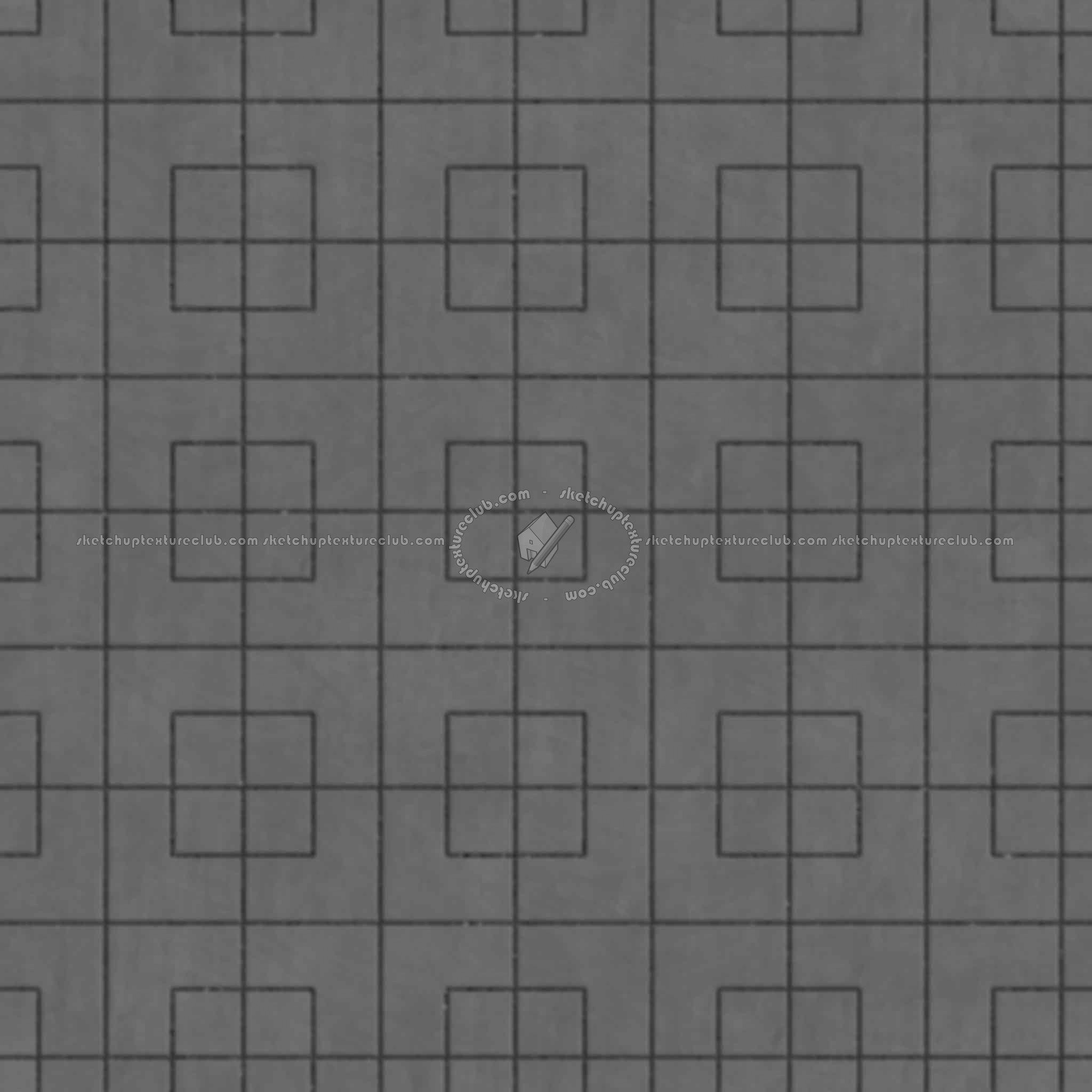 Textures   -   ARCHITECTURE   -   PAVING OUTDOOR   -   Concrete   -   Blocks regular  - Paving outdoor concrete regular block texture seamless 05763 - Displacement