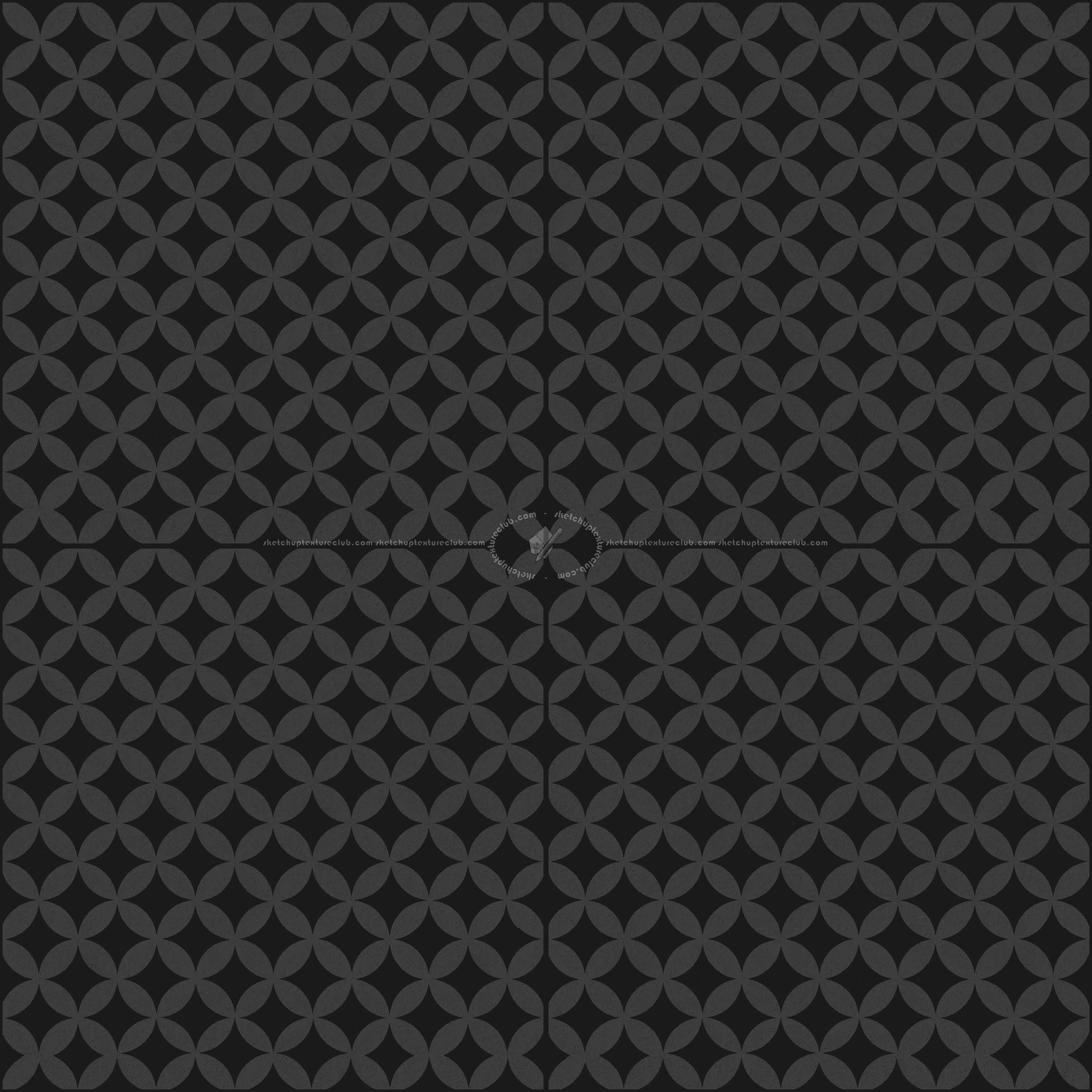 Textures   -   ARCHITECTURE   -   TILES INTERIOR   -   Cement - Encaustic   -   Cement  - cementine tiles Pbr texture seamless 22132 - Specular