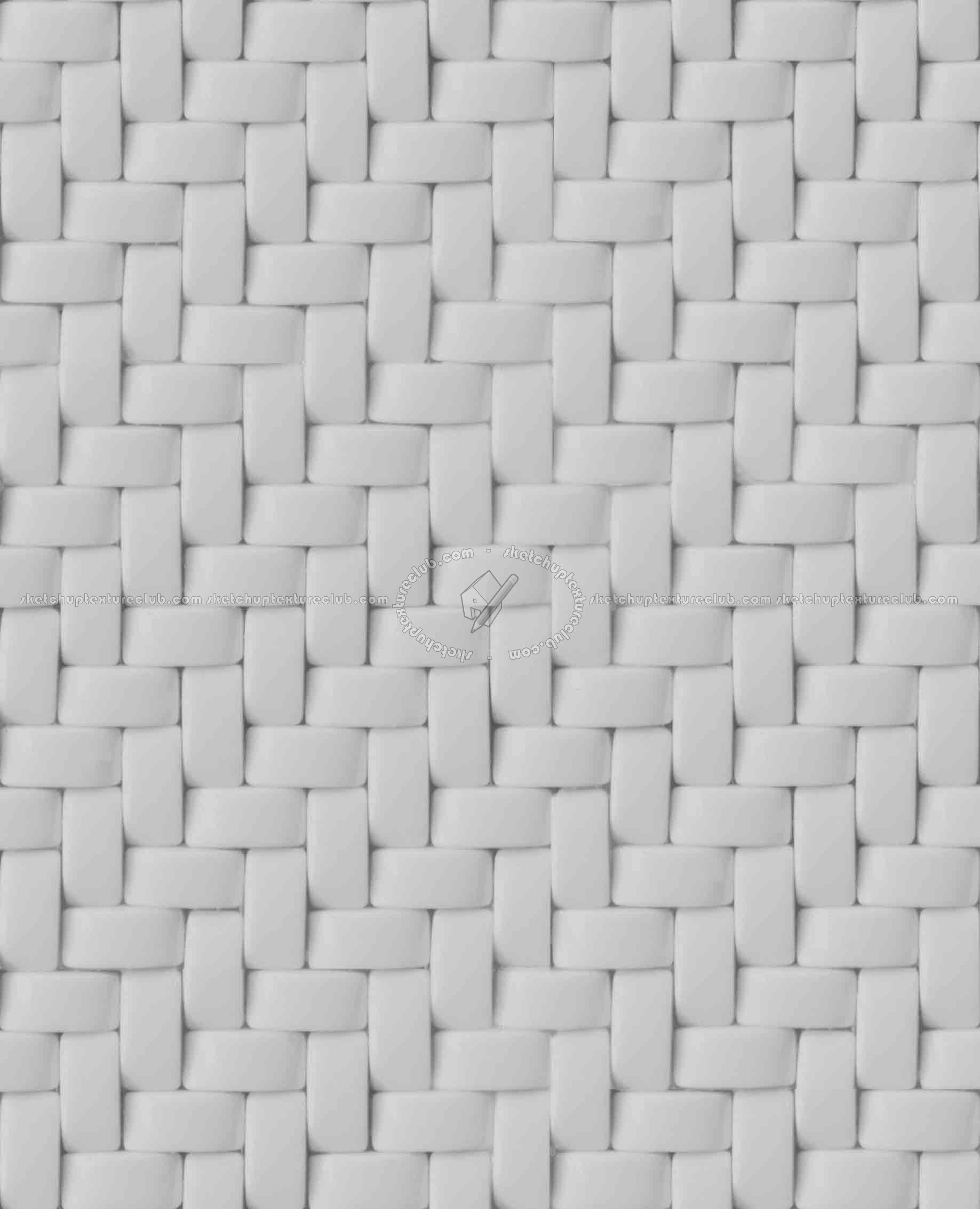Textures   -   ARCHITECTURE   -   TILES INTERIOR   -   Mosaico   -   Mixed format  - Herringbone mosaic tile texture seamless 15672 - Specular