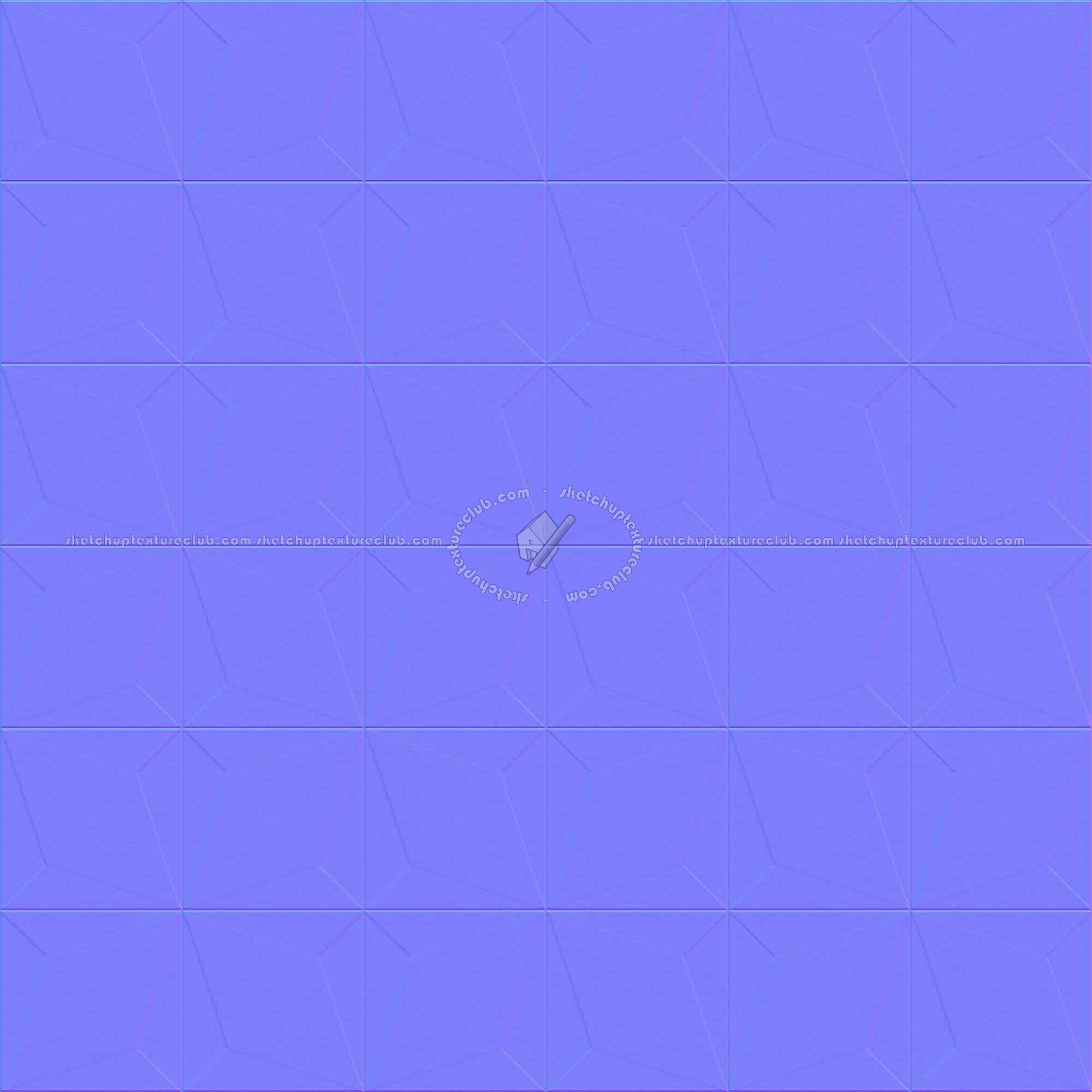 Textures   -   ARCHITECTURE   -   TILES INTERIOR   -   Cement - Encaustic   -   Cement  - Cement concrete tile texture seamless 13329 - Normal