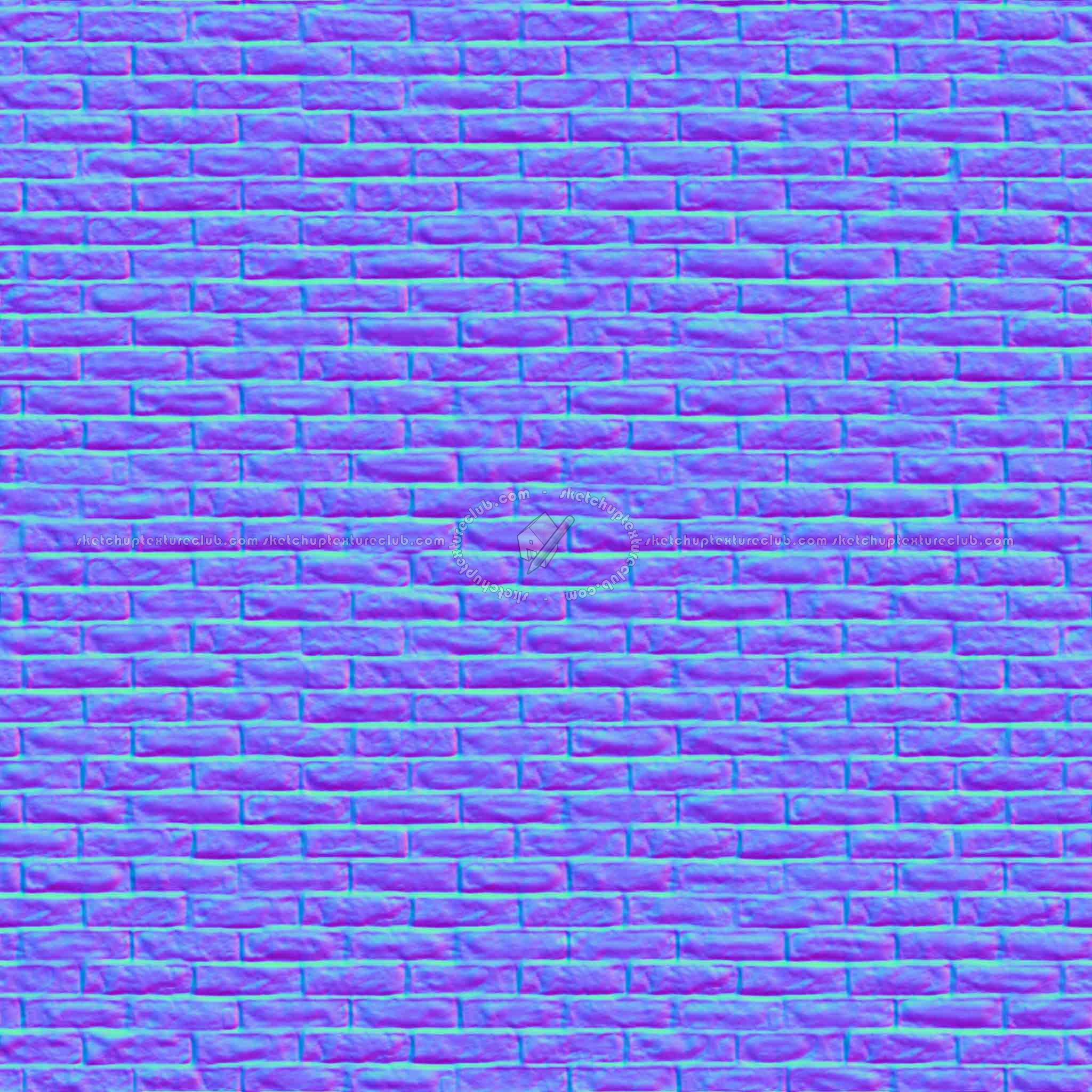 Textures   -   ARCHITECTURE   -   BRICKS   -   Dirty Bricks  - Dirty bricks texture seamless 00156 - Normal