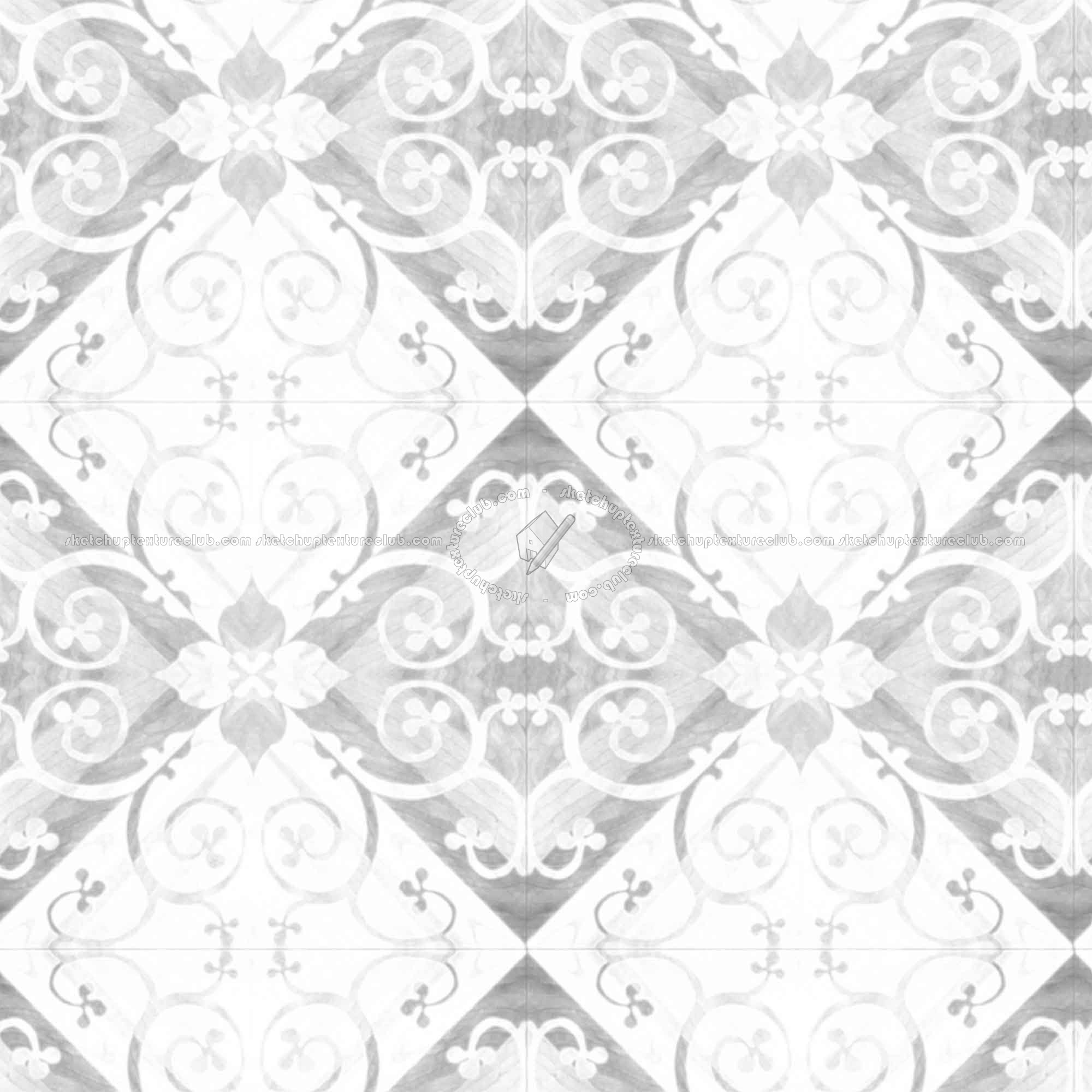 Textures   -   ARCHITECTURE   -   WOOD FLOORS   -   Geometric pattern  - Parquet geometric pattern texture seamless 04735 - Ambient occlusion