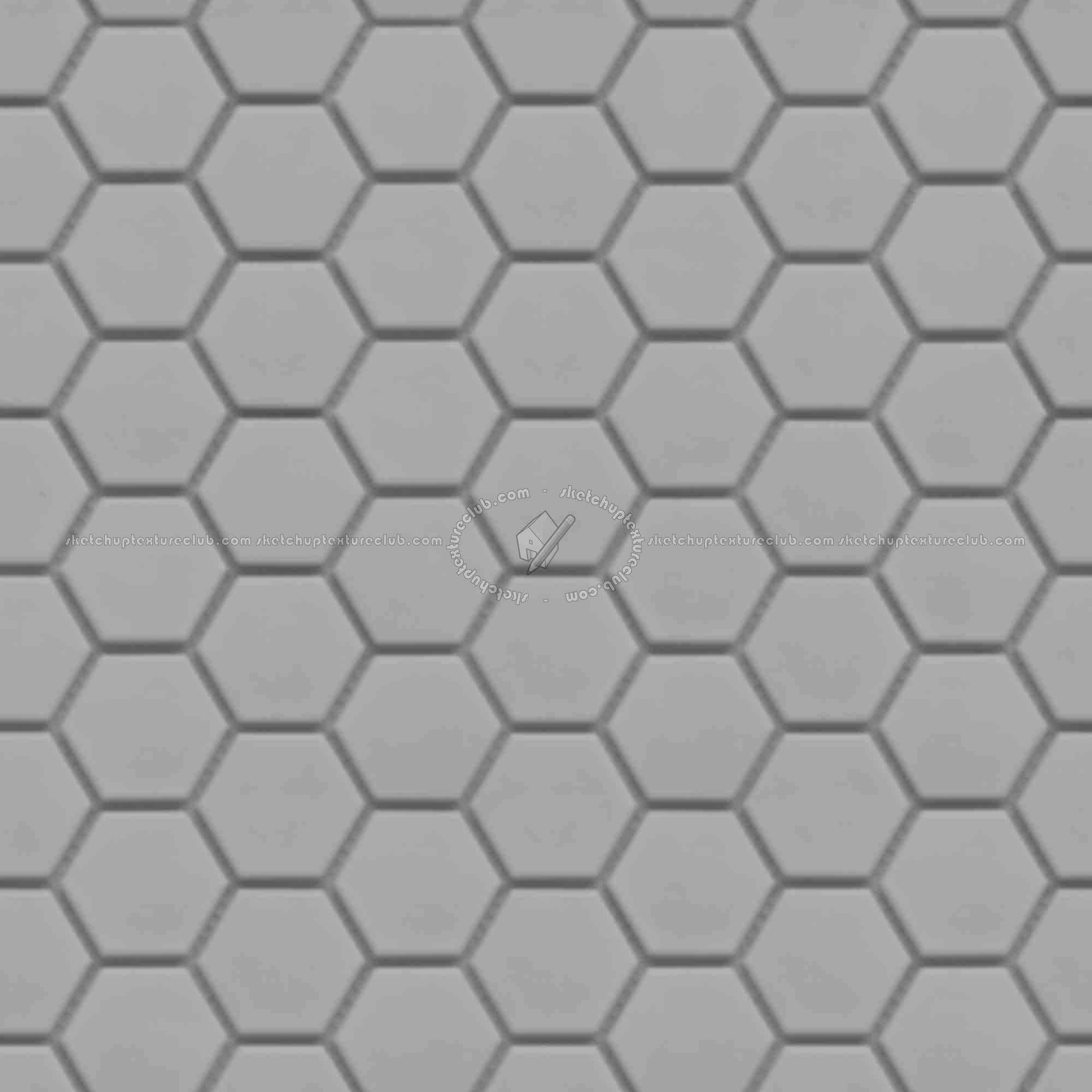 Textures   -   ARCHITECTURE   -   TILES INTERIOR   -   Hexagonal mixed  - Porcelain hexagonal texture seamless 17107 - Displacement