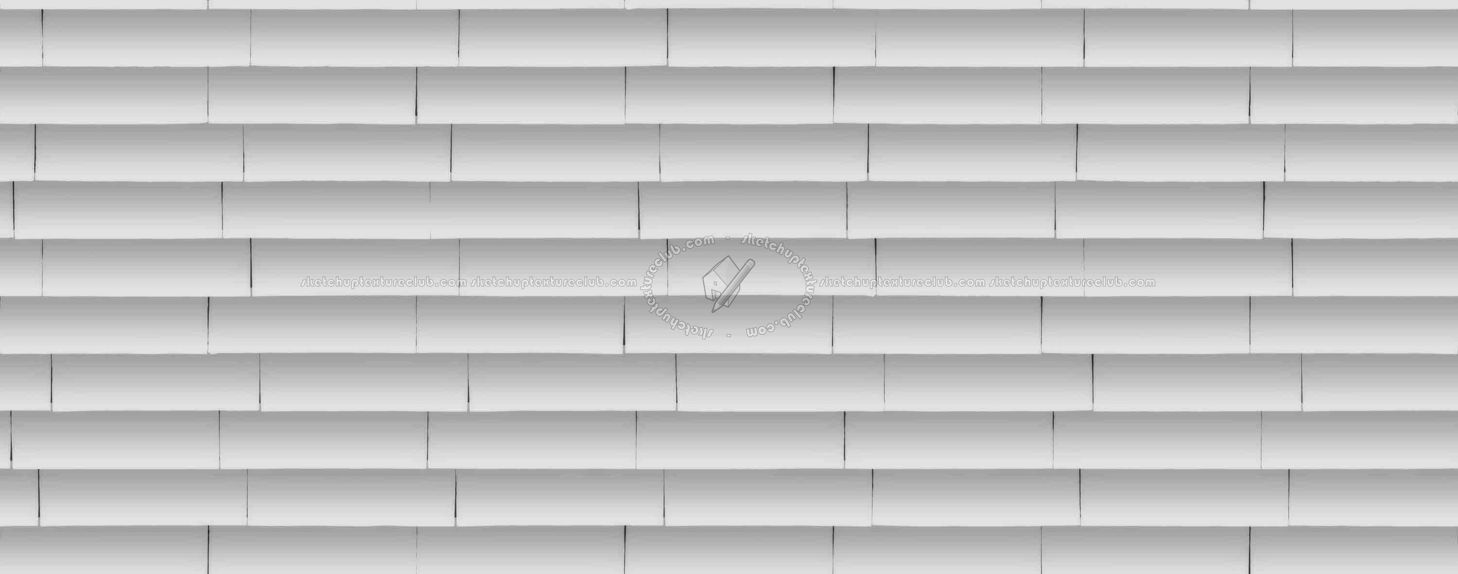 Textures   -   ARCHITECTURE   -   WALLS TILE OUTSIDE  - Wall cladding bricks PBR texture seamless 21541 - Displacement