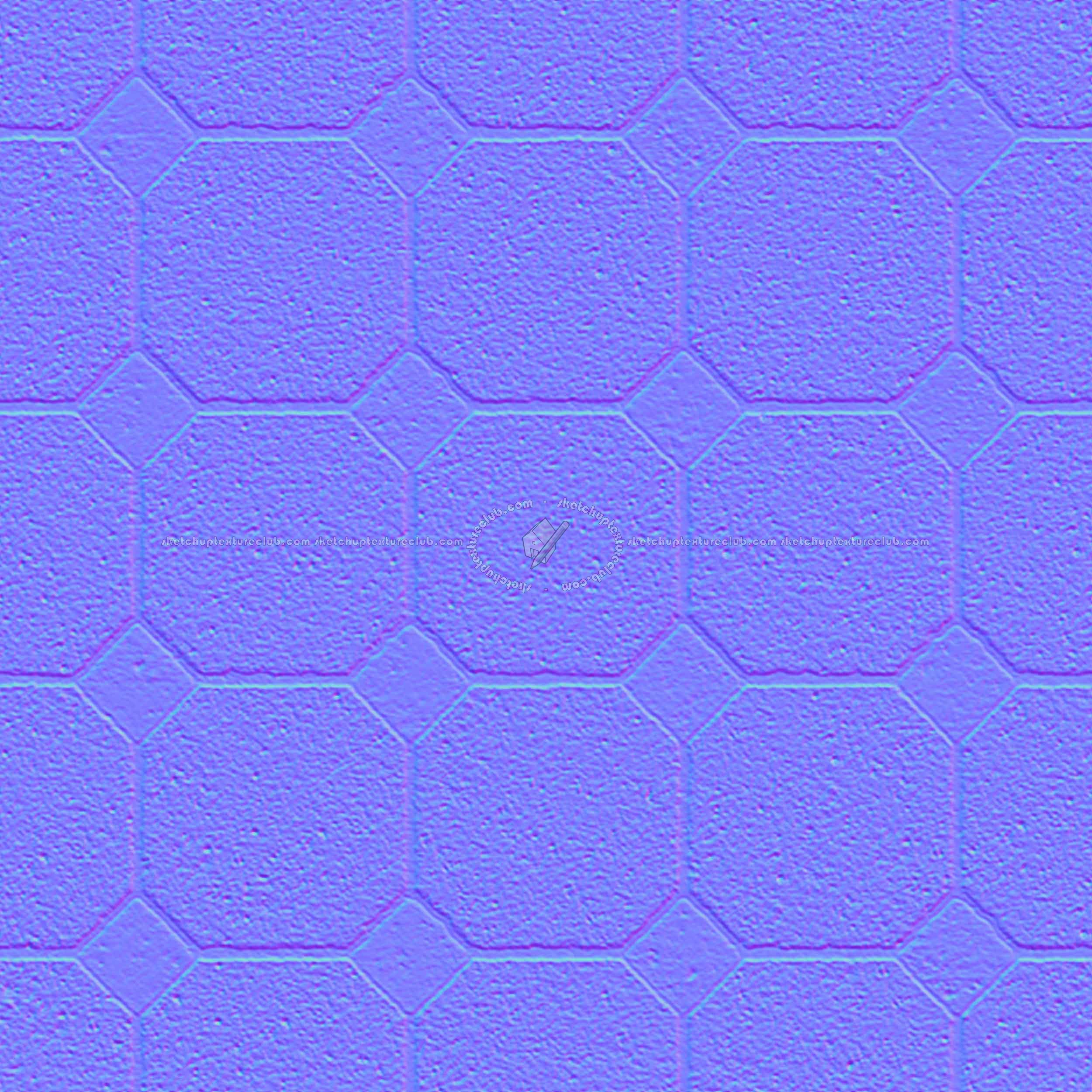 Textures   -   ARCHITECTURE   -   PAVING OUTDOOR   -   Concrete   -   Blocks regular  - Paving outdoor concrete regular block texture seamless 05765 - Normal