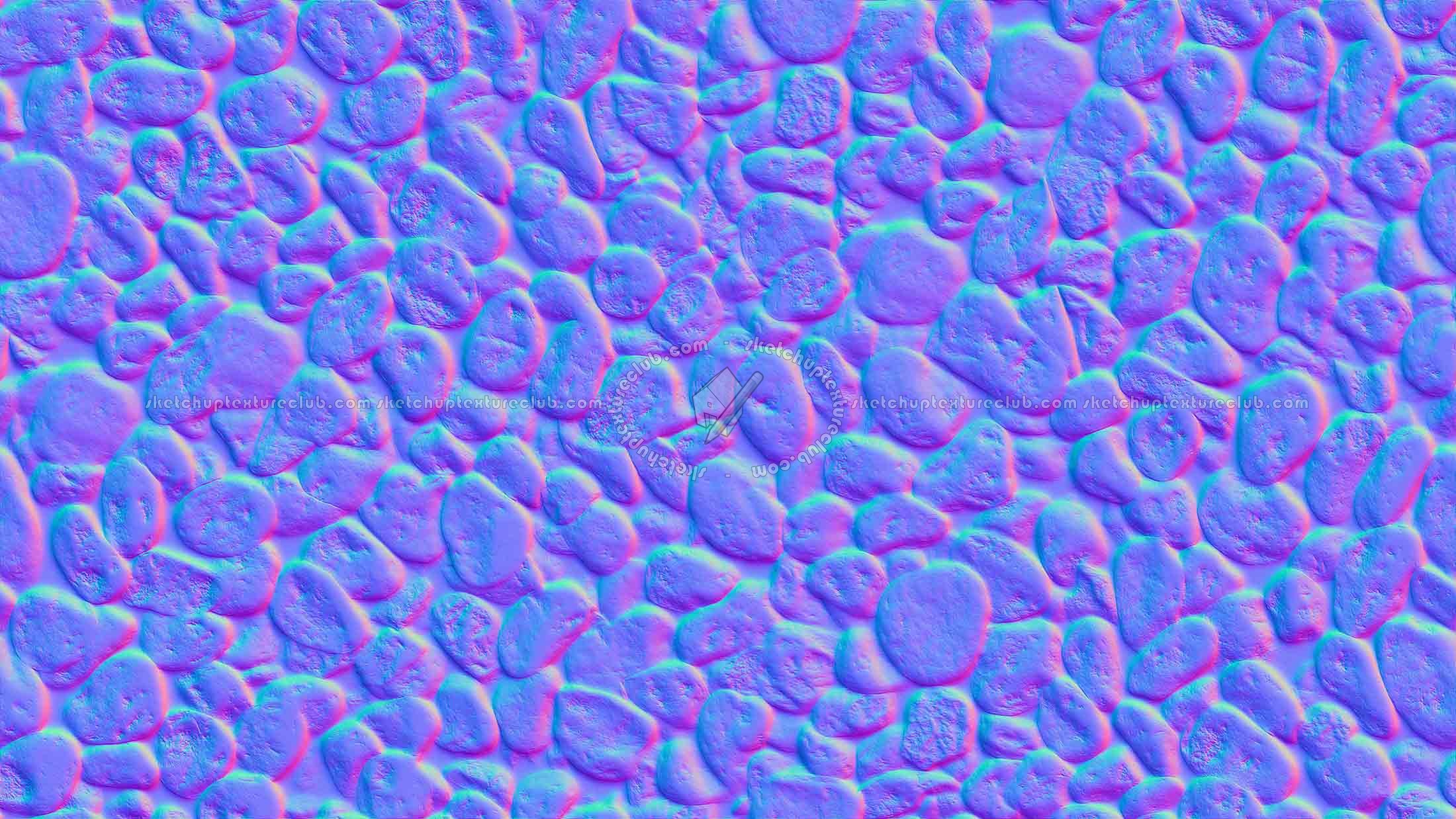 Textures   -   NATURE ELEMENTS   -   GRAVEL & PEBBLES  - White pebbles texture seamless 20678 - Normal