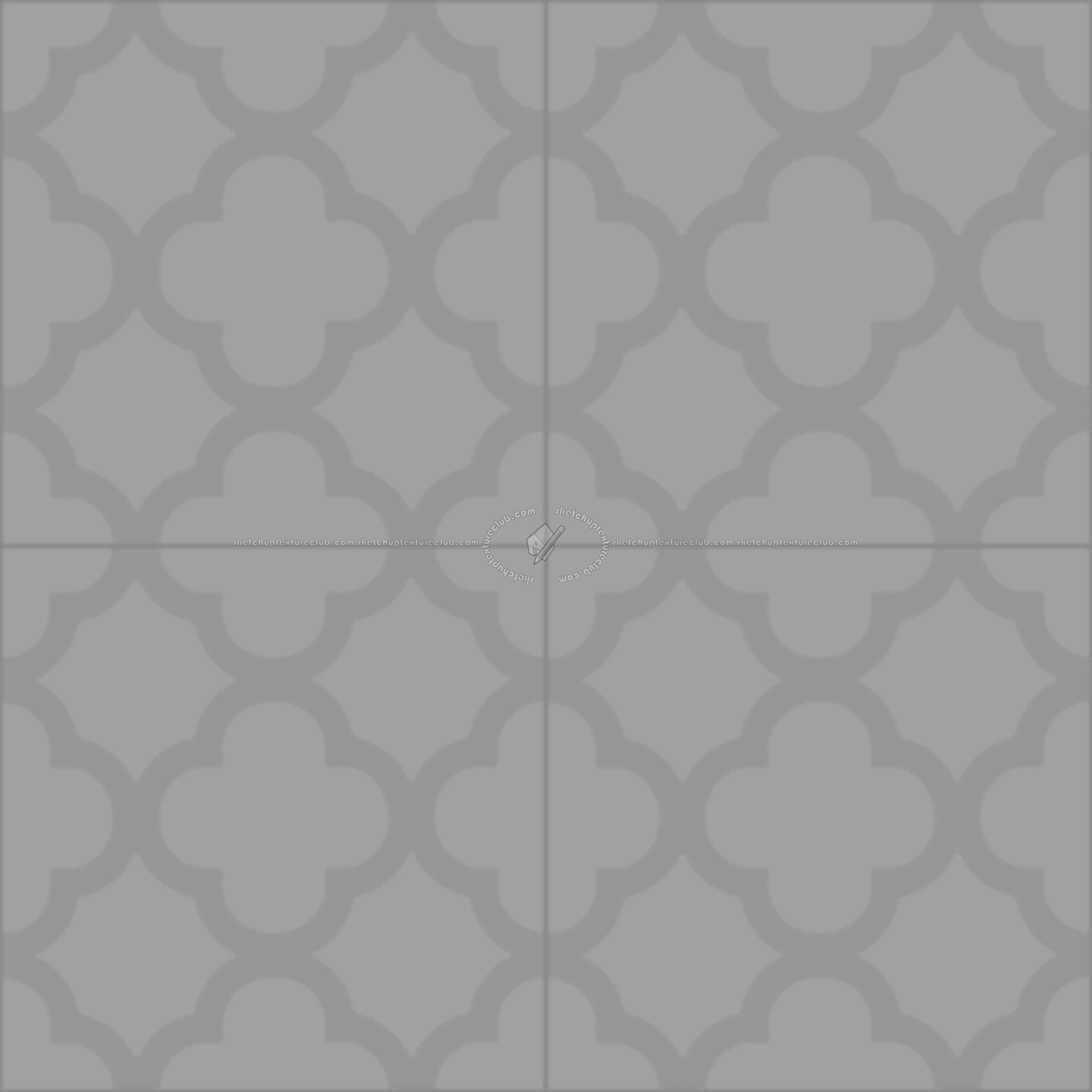 Textures   -   ARCHITECTURE   -   TILES INTERIOR   -   Cement - Encaustic   -   Cement  - cementine tiles Pbr texture seamless 22134 - Displacement