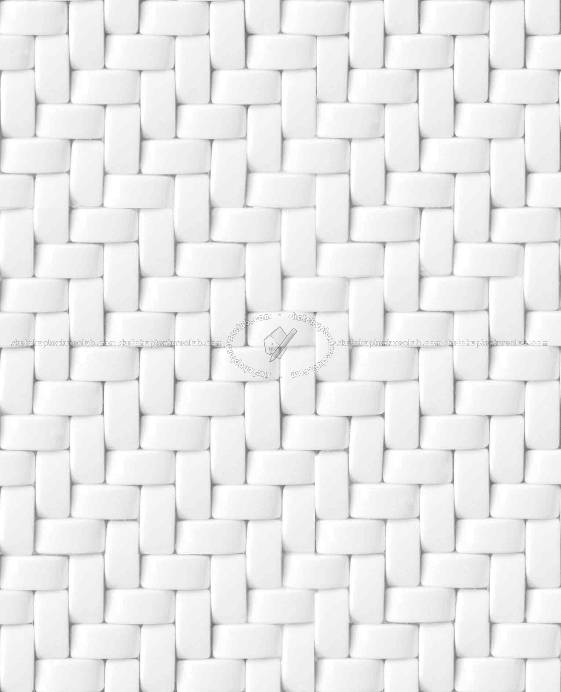 Textures   -   ARCHITECTURE   -   TILES INTERIOR   -   Mosaico   -   Mixed format  - Herringbone mosaic tile texture seamless 15674 - Bump