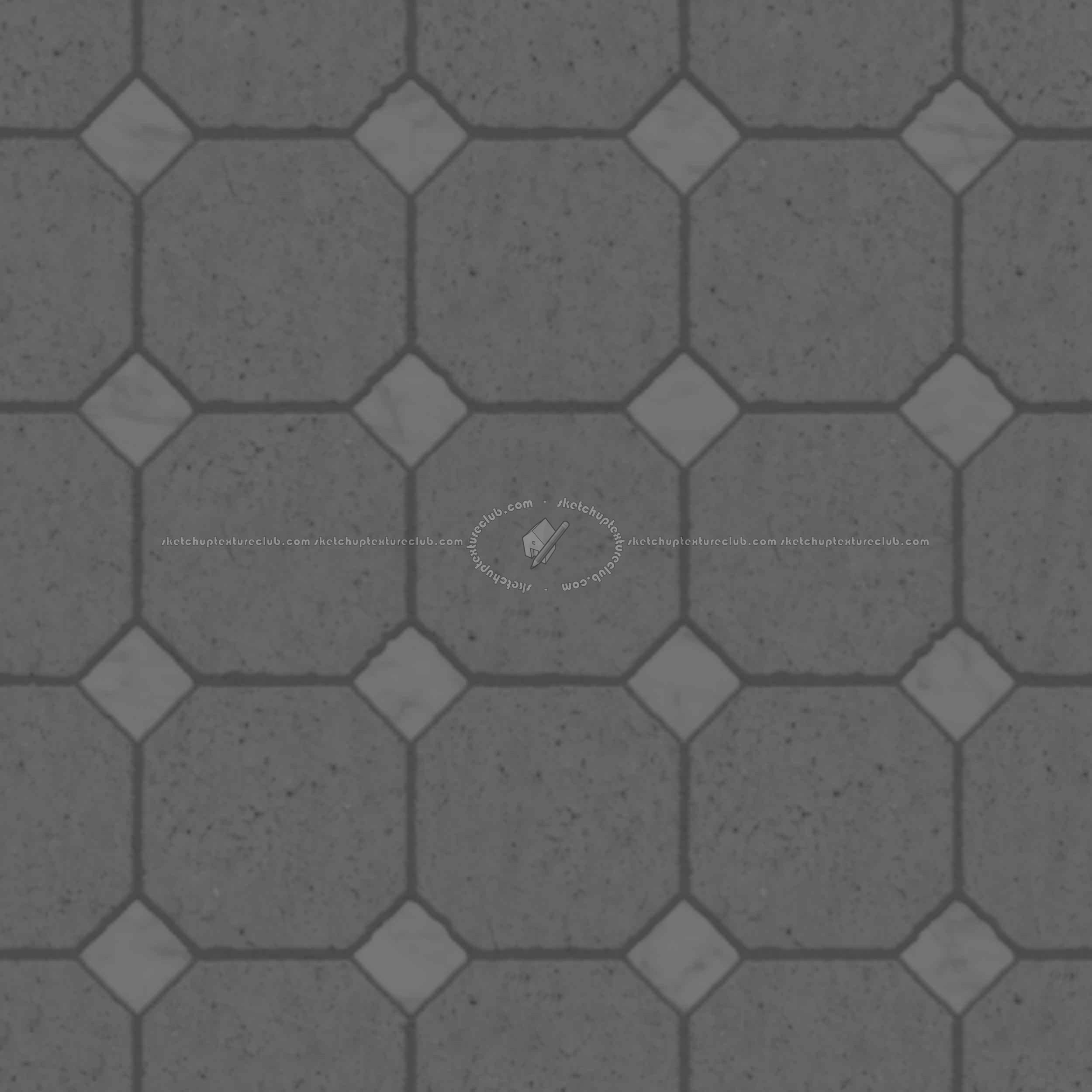 Textures   -   ARCHITECTURE   -   PAVING OUTDOOR   -   Concrete   -   Blocks regular  - Paving outdoor concrete regular block texture seamless 05766 - Displacement