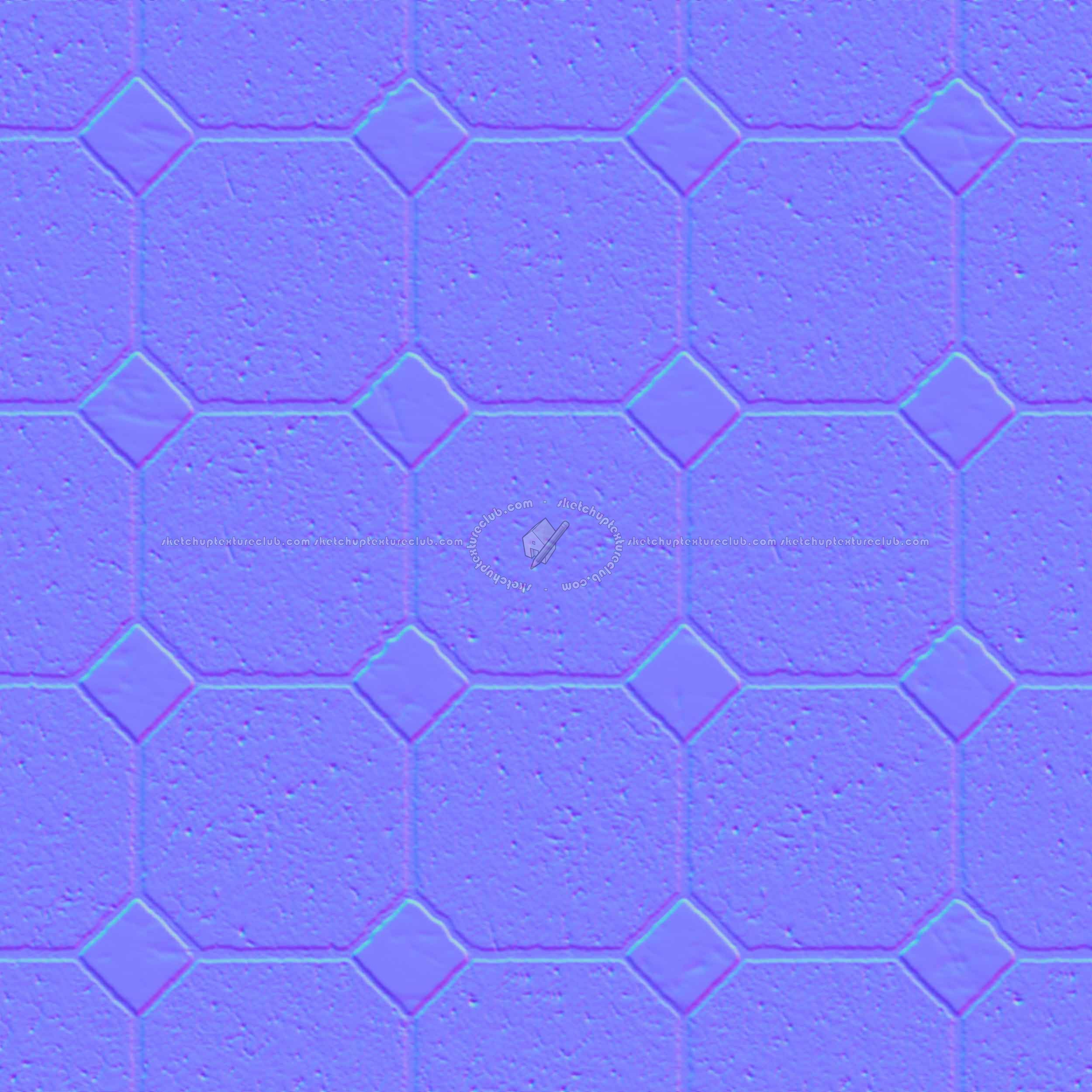 Textures   -   ARCHITECTURE   -   PAVING OUTDOOR   -   Concrete   -   Blocks regular  - Paving outdoor concrete regular block texture seamless 05766 - Normal