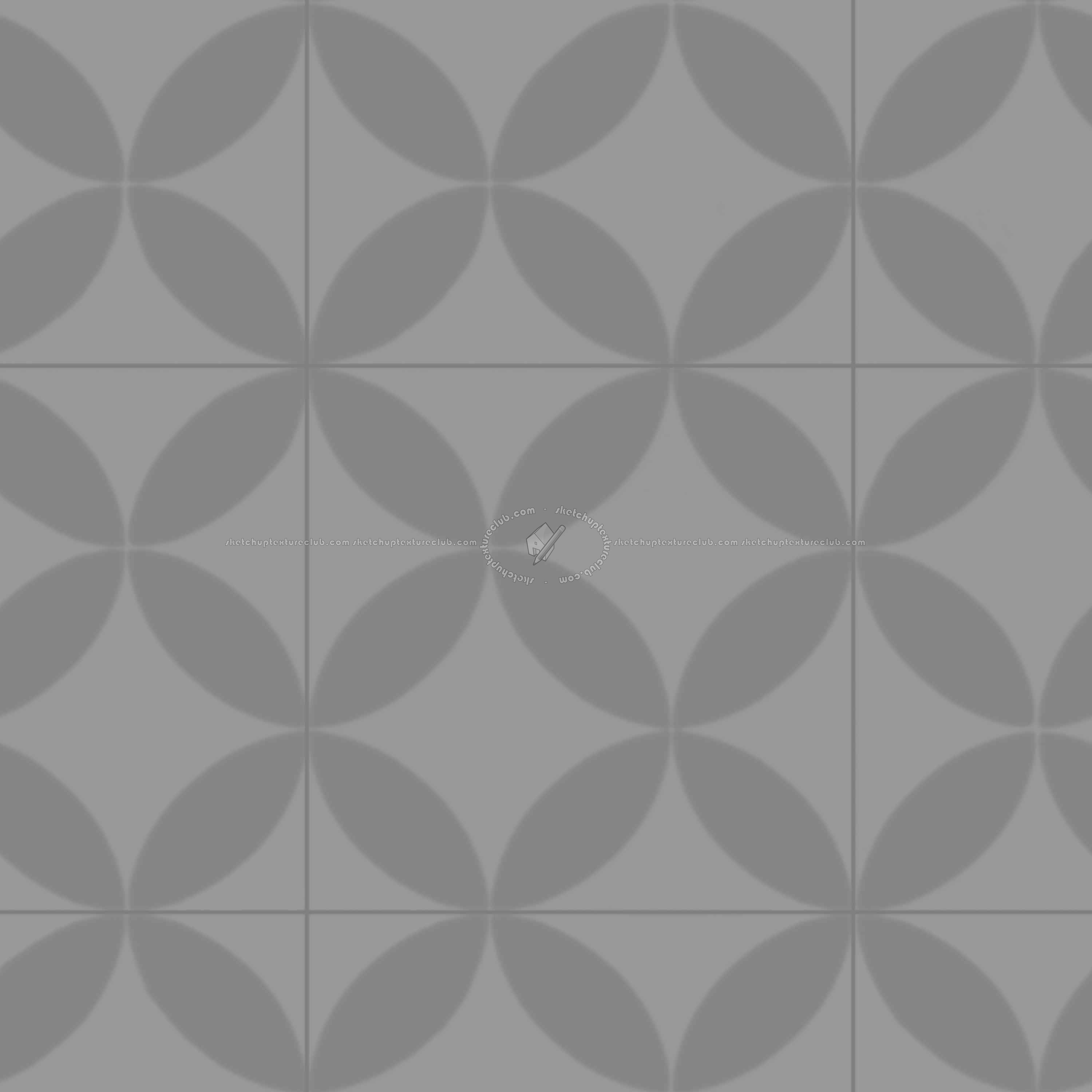 Textures   -   ARCHITECTURE   -   TILES INTERIOR   -   Cement - Encaustic   -   Cement  - cementine tiles Pbr texture seamless 22138 - Displacement