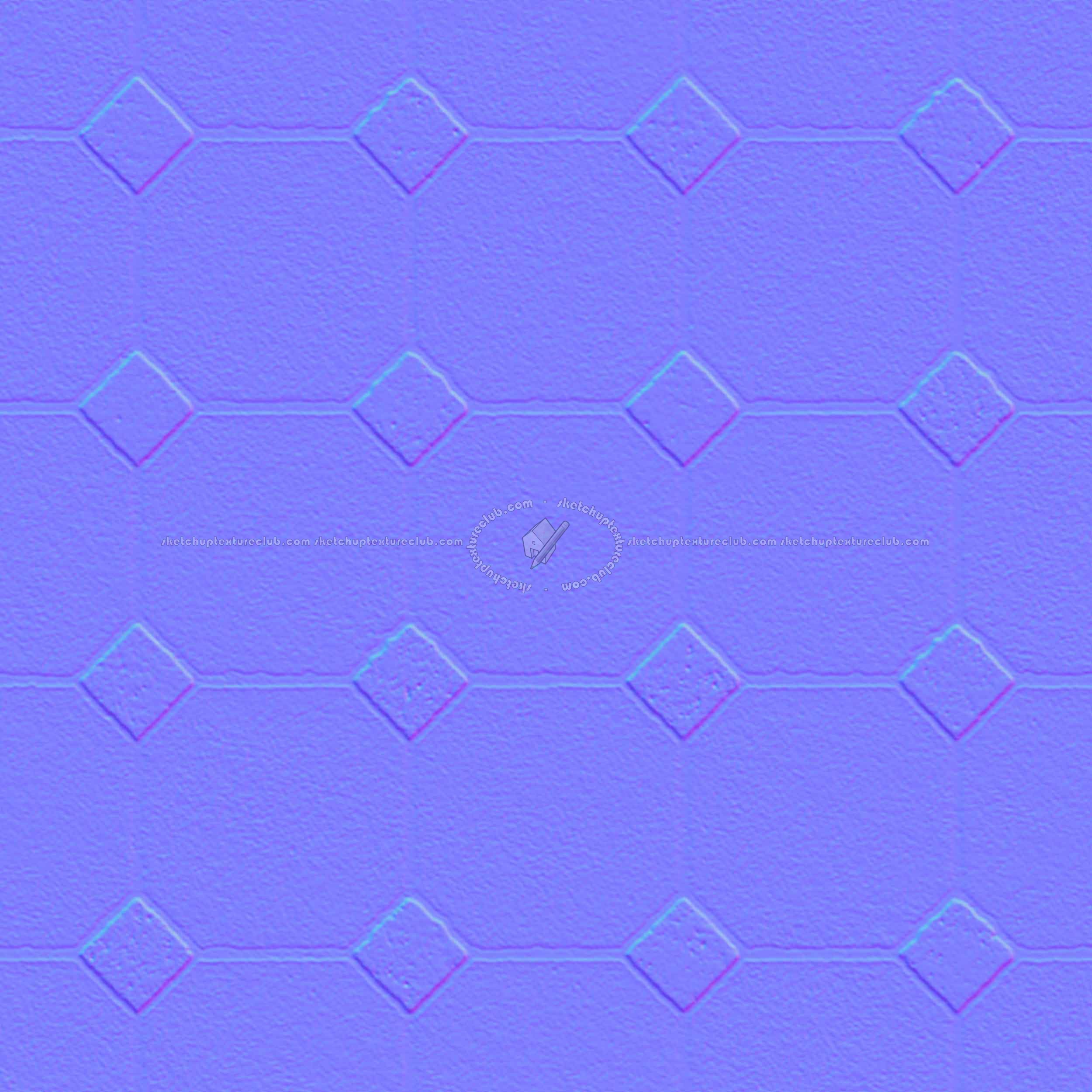 Textures   -   ARCHITECTURE   -   PAVING OUTDOOR   -   Concrete   -   Blocks regular  - Paving outdoor concrete regular block texture seamless 05767 - Normal