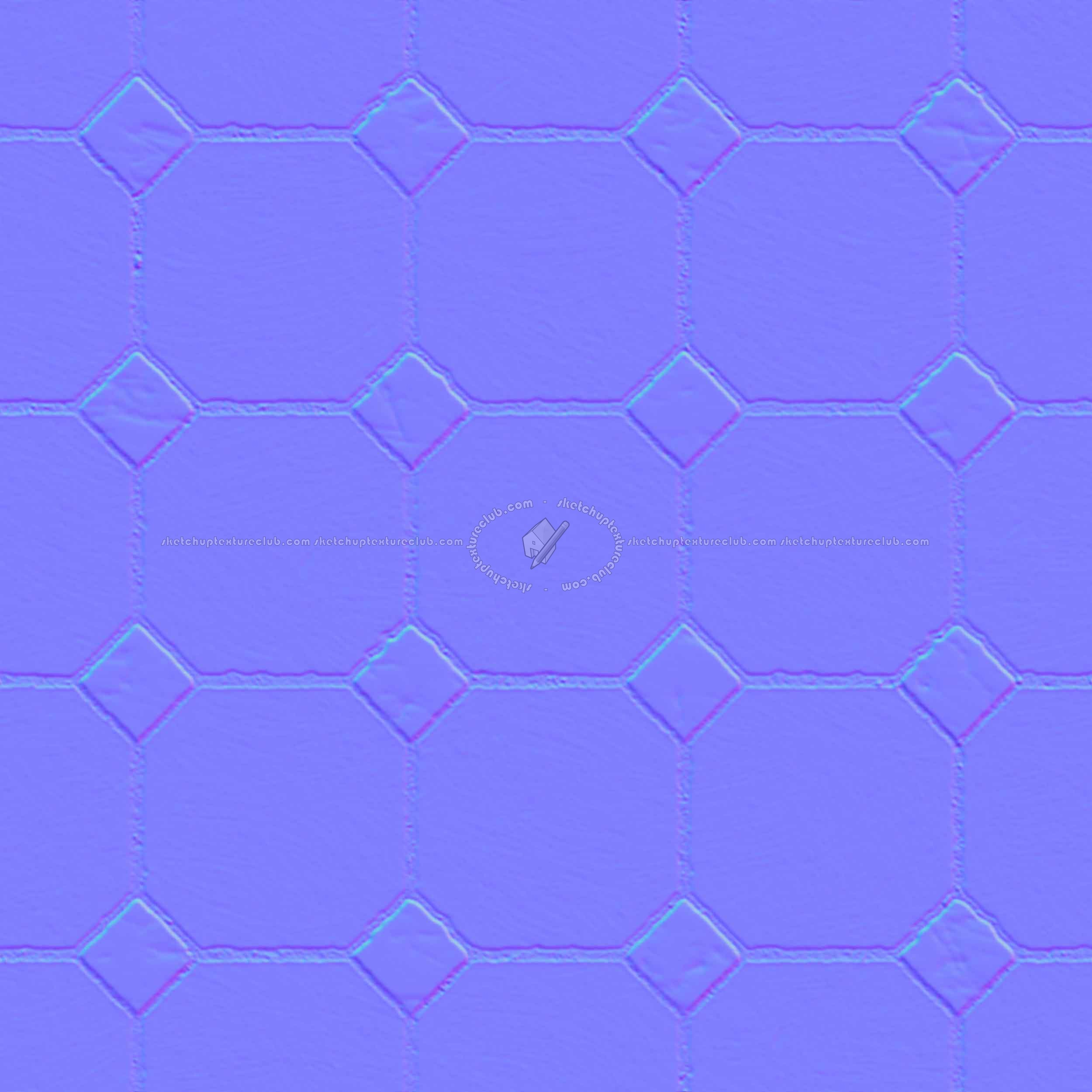 Textures   -   ARCHITECTURE   -   PAVING OUTDOOR   -   Concrete   -   Blocks regular  - Paving outdoor concrete regular block texture seamless 05769 - Normal