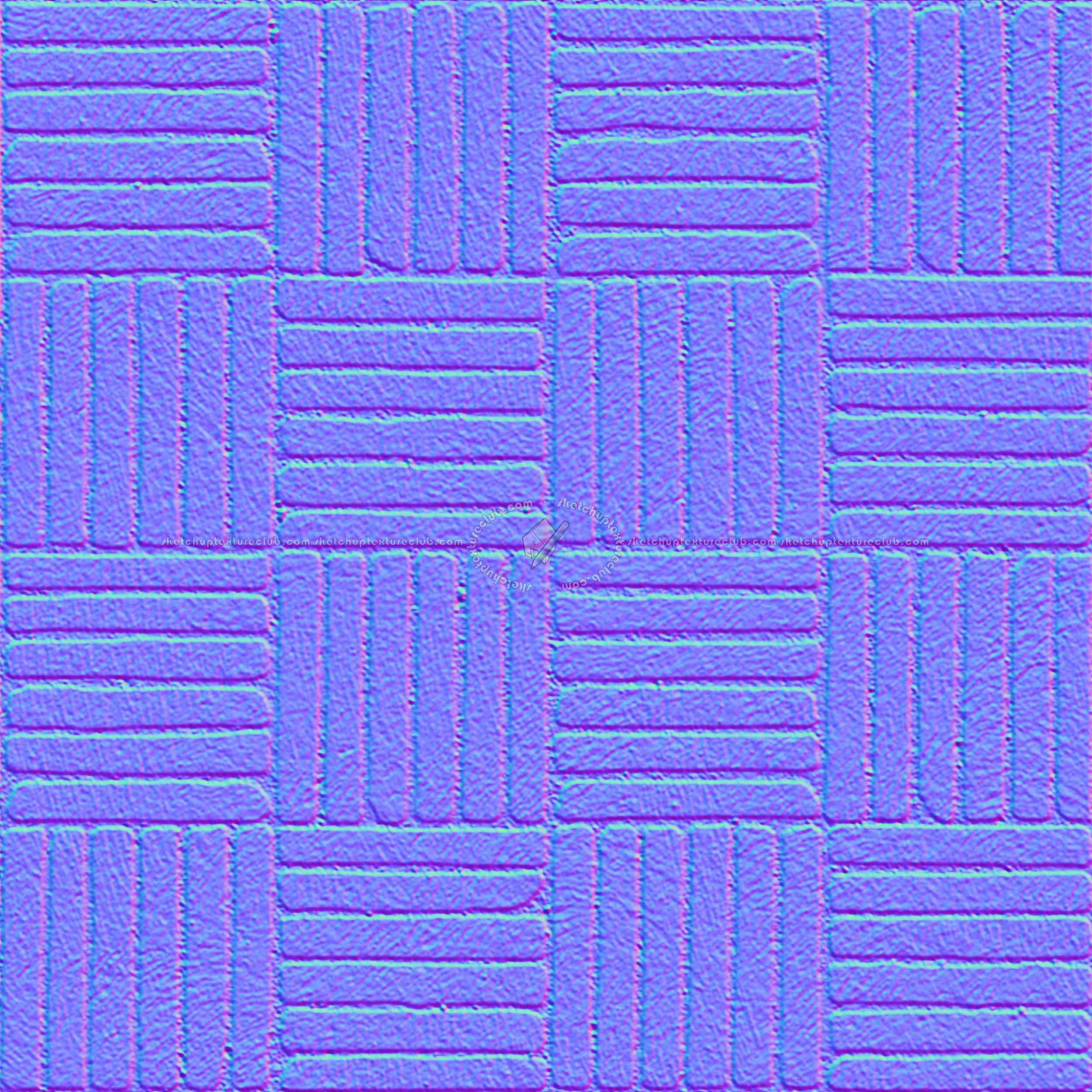 Textures   -   ARCHITECTURE   -   PAVING OUTDOOR   -   Concrete   -   Blocks regular  - Paving outdoor concrete regular block texture seamless 05772 - Normal