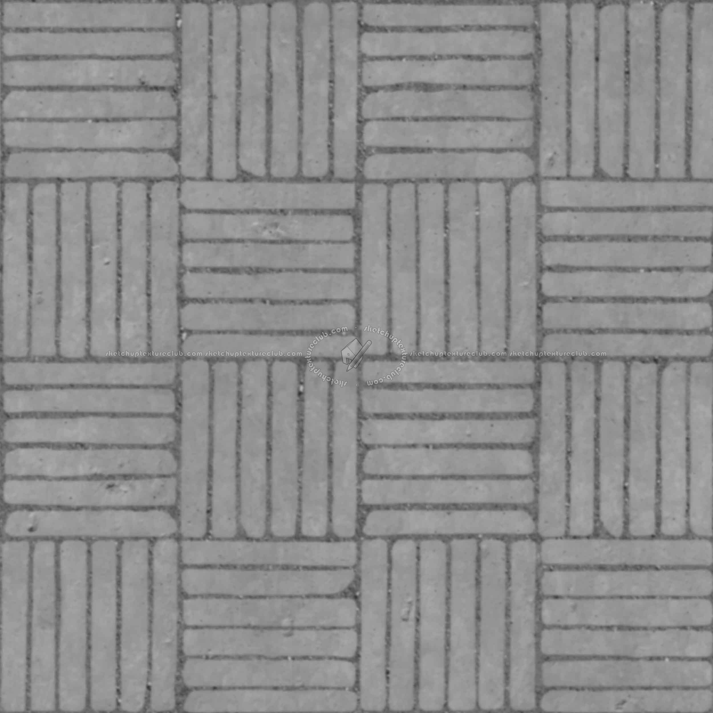Textures   -   ARCHITECTURE   -   PAVING OUTDOOR   -   Concrete   -   Blocks regular  - Paving outdoor concrete regular block texture seamless 05773 - Displacement