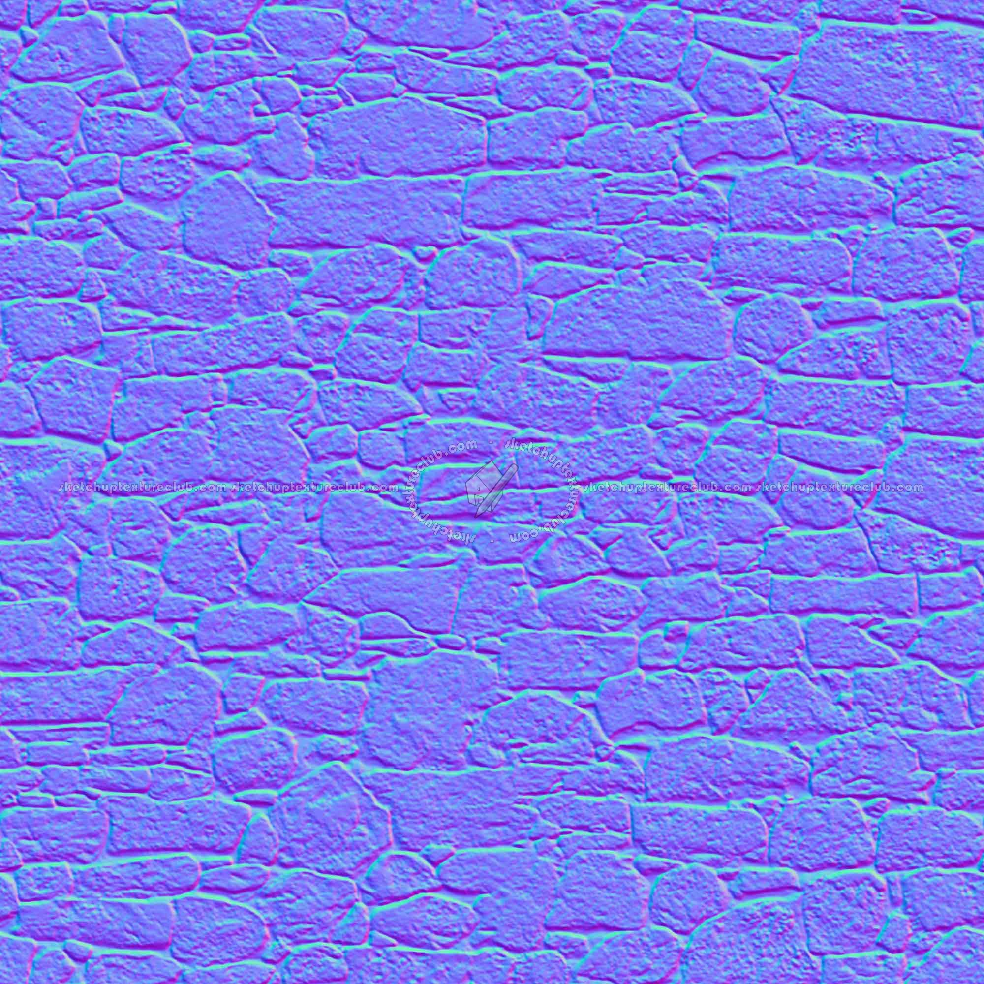 Textures   -   ARCHITECTURE   -   STONES WALLS   -   Stone walls  - Old wall stone texture seamless 08537 - Normal