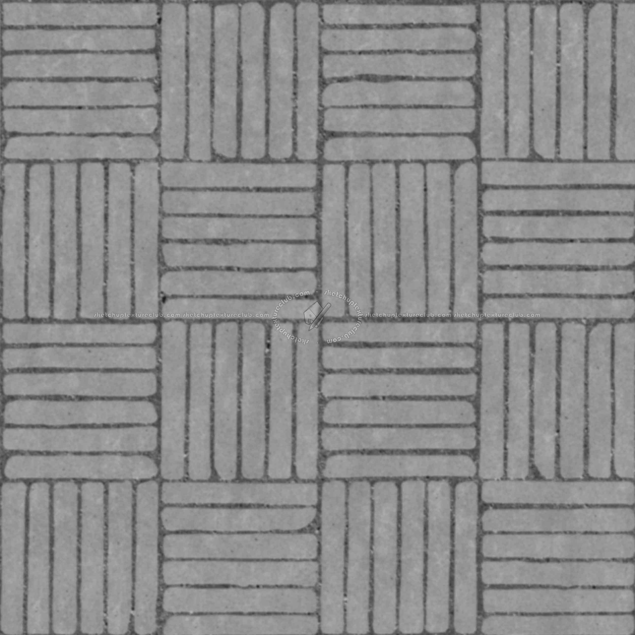 Textures   -   ARCHITECTURE   -   PAVING OUTDOOR   -   Concrete   -   Blocks regular  - Paving outdoor concrete regular block texture seamless 05774 - Displacement