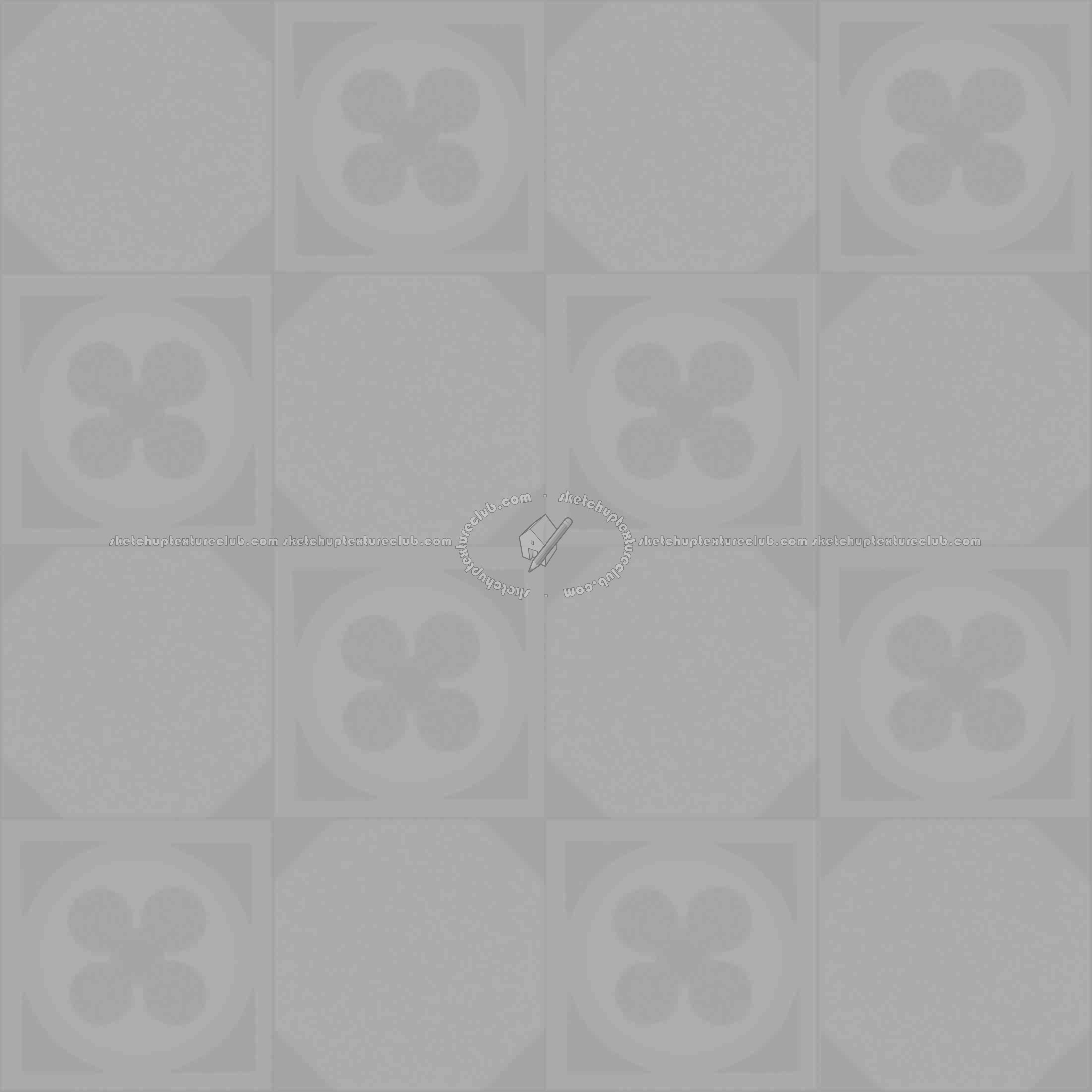 Textures   -   ARCHITECTURE   -   TILES INTERIOR   -   Cement - Encaustic   -   Cement  - Cement concrete tile texture seamless 13330 - Displacement