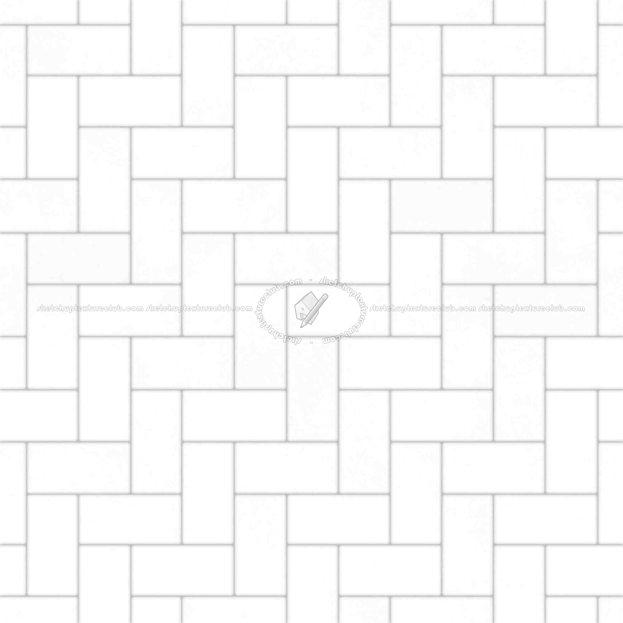 Textures   -   ARCHITECTURE   -   PAVING OUTDOOR   -   Concrete   -   Herringbone  - Concrete paving herringbone outdoor texture seamless 05804 - Ambient occlusion