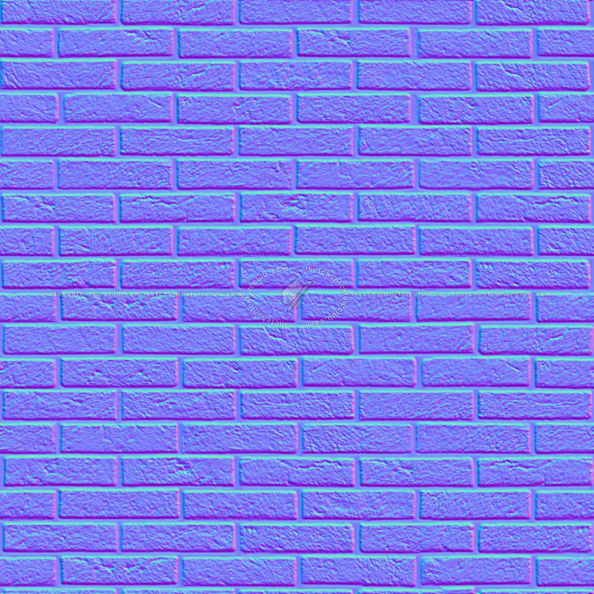 Textures   -   ARCHITECTURE   -   BRICKS   -   Dirty Bricks  - Dirty bricks texture seamless 00157 - Normal