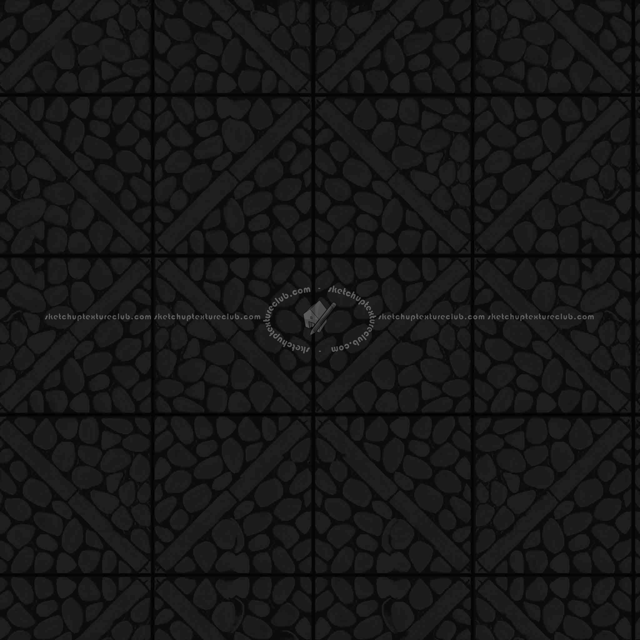 Textures   -   ARCHITECTURE   -   PAVING OUTDOOR   -   Pavers stone   -   Blocks mixed  - Pavers stone mixed size texture seamless 06102 - Specular