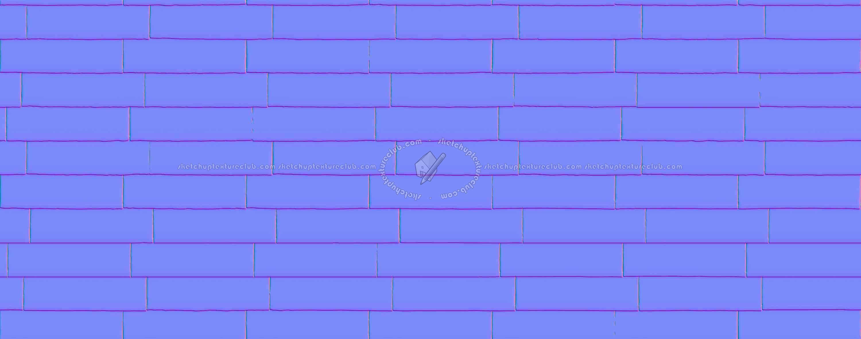 Textures   -   ARCHITECTURE   -   WALLS TILE OUTSIDE  - Wall cladding bricks PBR texture seamless 21542 - Normal
