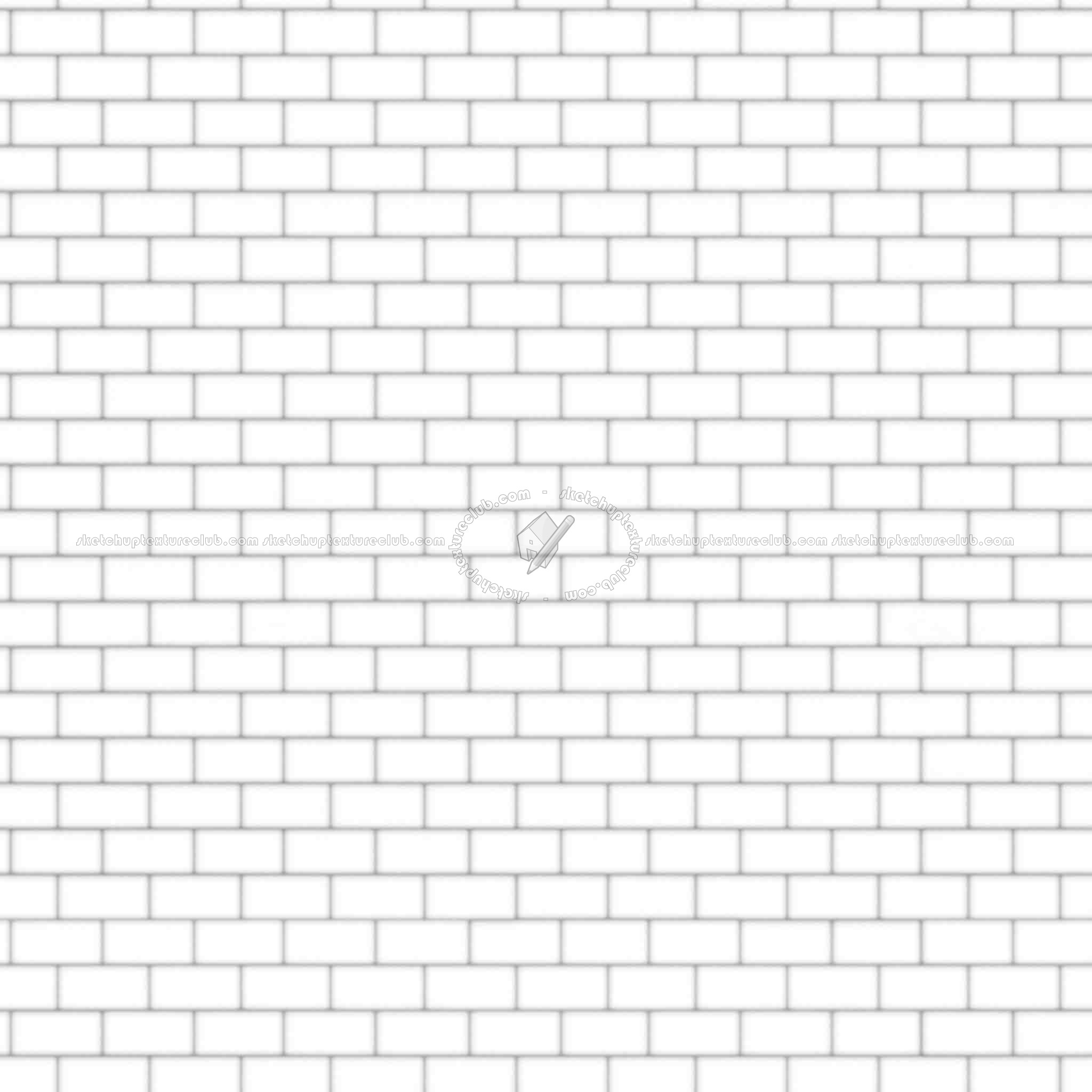 Textures   -   ARCHITECTURE   -   BRICKS   -   White Bricks  - White bricks texture seamless 00504 - Ambient occlusion