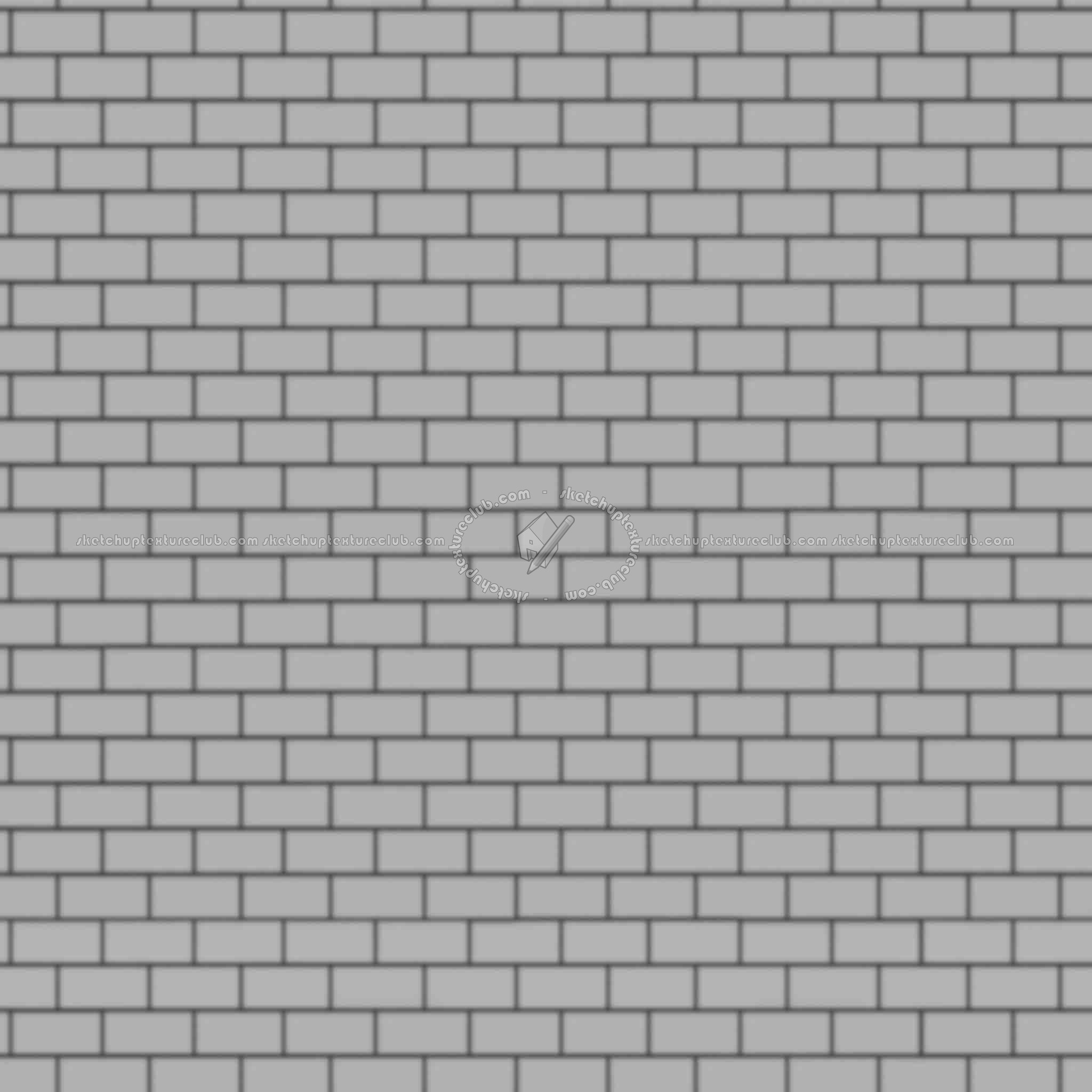 Textures   -   ARCHITECTURE   -   BRICKS   -   White Bricks  - White bricks texture seamless 00504 - Displacement