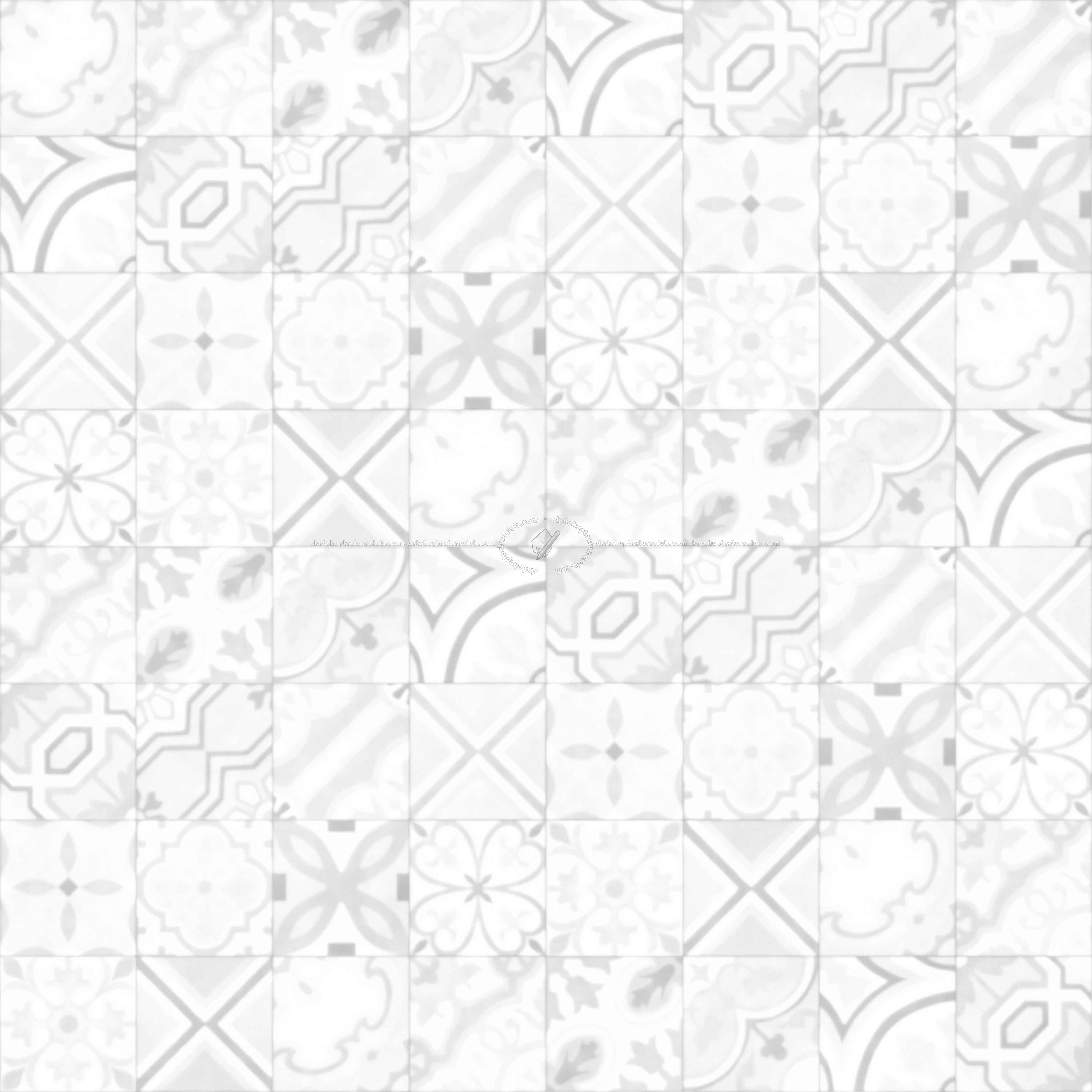 Textures   -   ARCHITECTURE   -   TILES INTERIOR   -   Cement - Encaustic   -   Cement  - cementine tiles Pbr texture seamless 22146 - Ambient occlusion