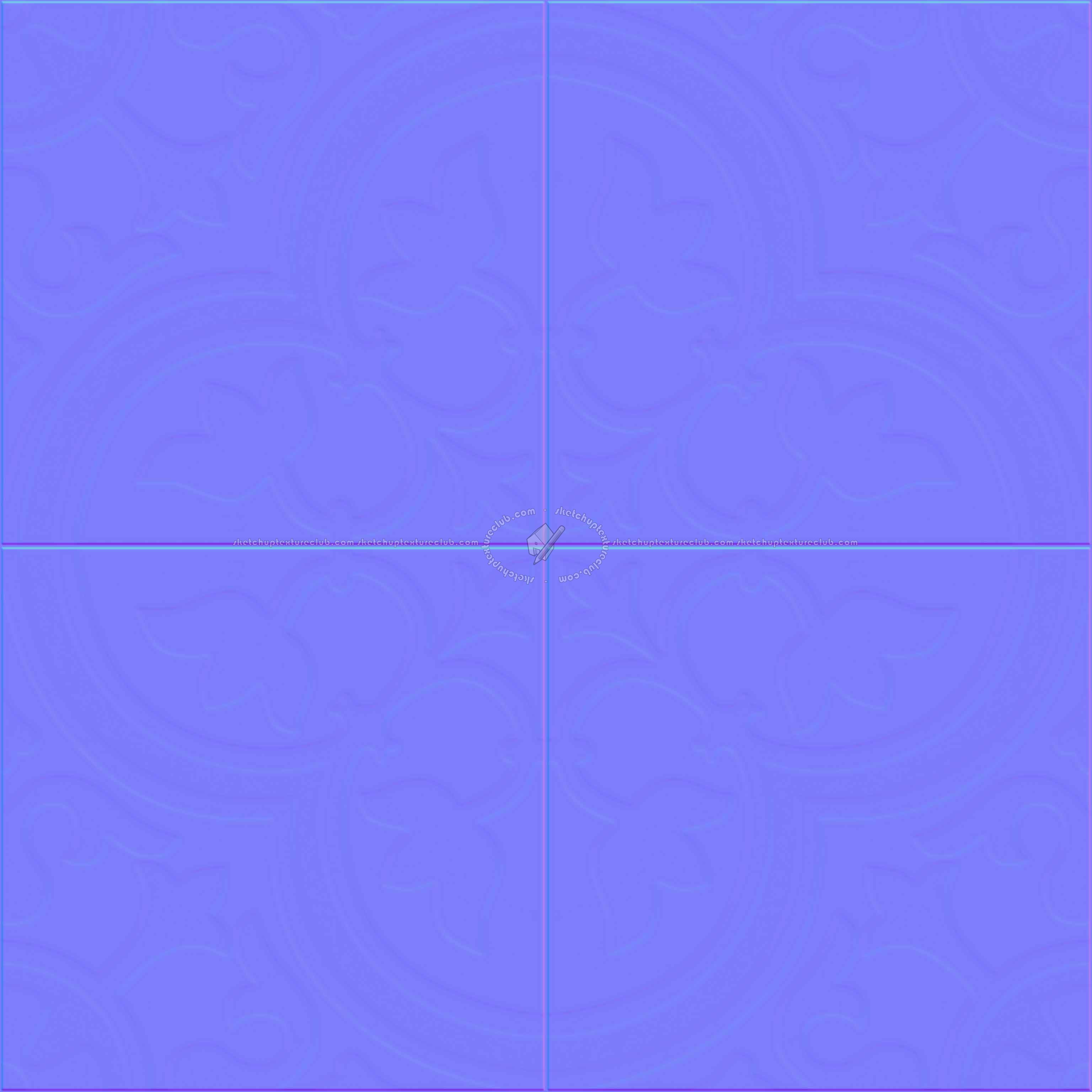 Textures   -   ARCHITECTURE   -   TILES INTERIOR   -   Cement - Encaustic   -   Cement  - cementine tiles Pbr texture seamless 22147 - Normal