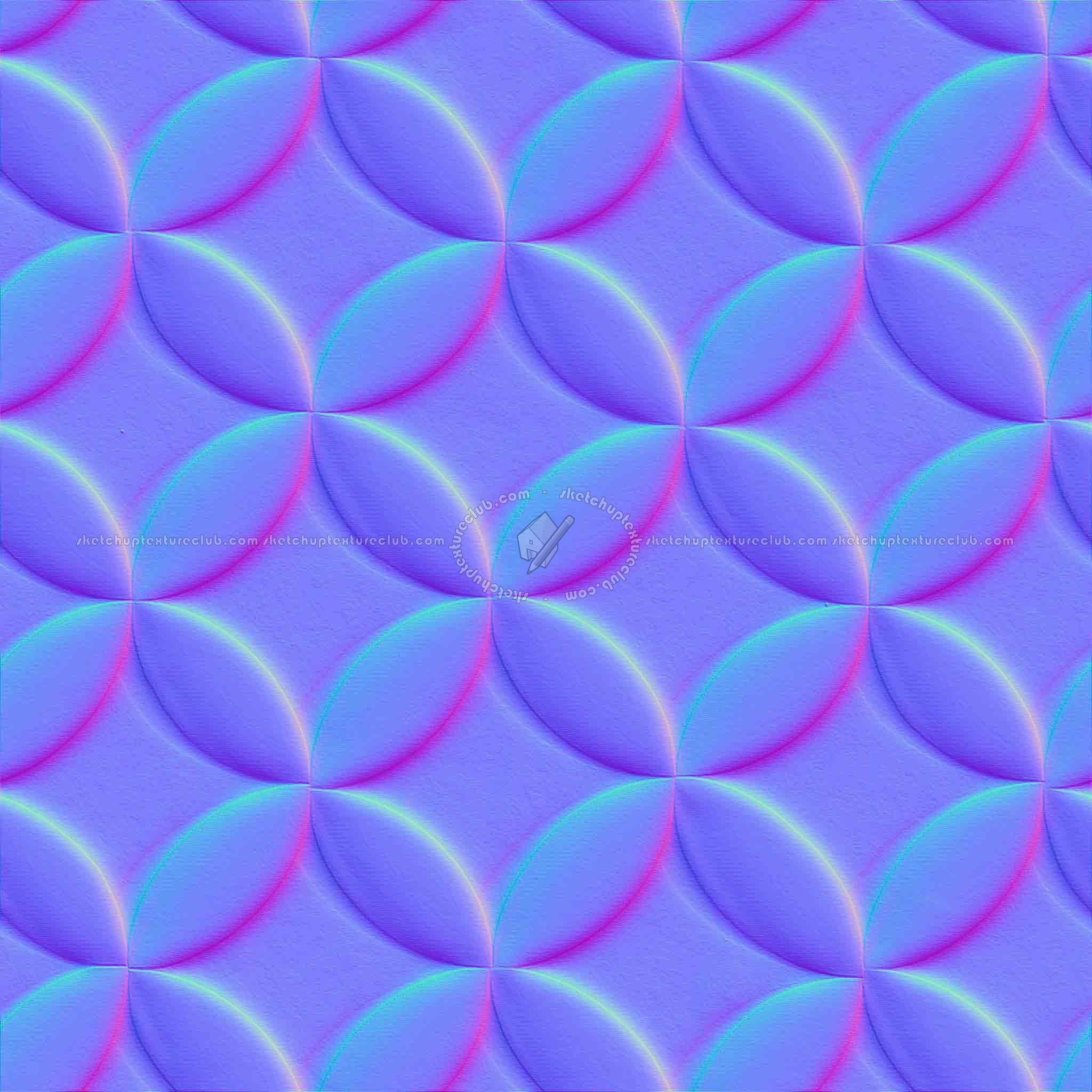 Textures   -   ARCHITECTURE   -   TILES INTERIOR   -   Mosaico   -   Mixed format  - Mosaic 3d wall tiles texture seamless 20988 - Normal