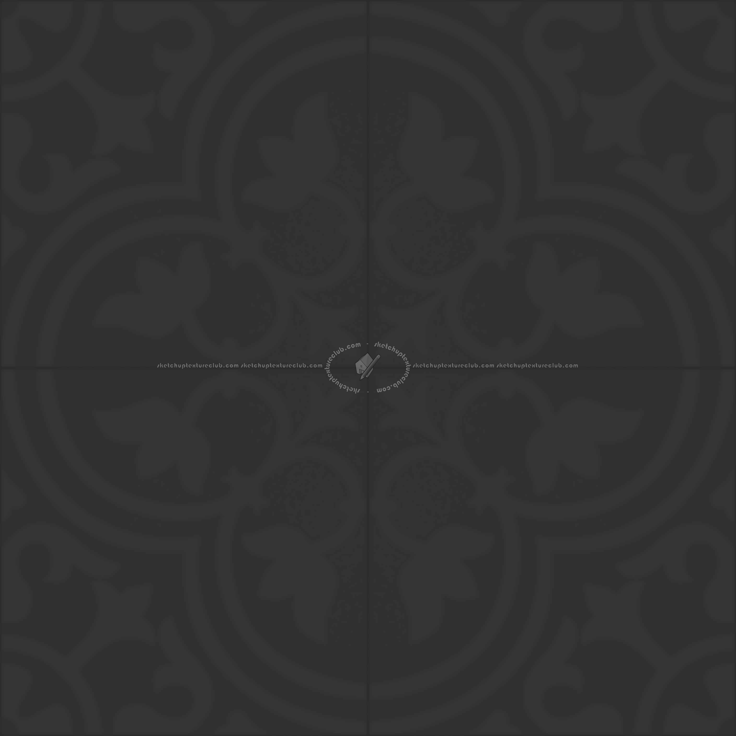 Textures   -   ARCHITECTURE   -   TILES INTERIOR   -   Cement - Encaustic   -   Cement  - cementine tiles Pbr texture seamless 22148 - Specular