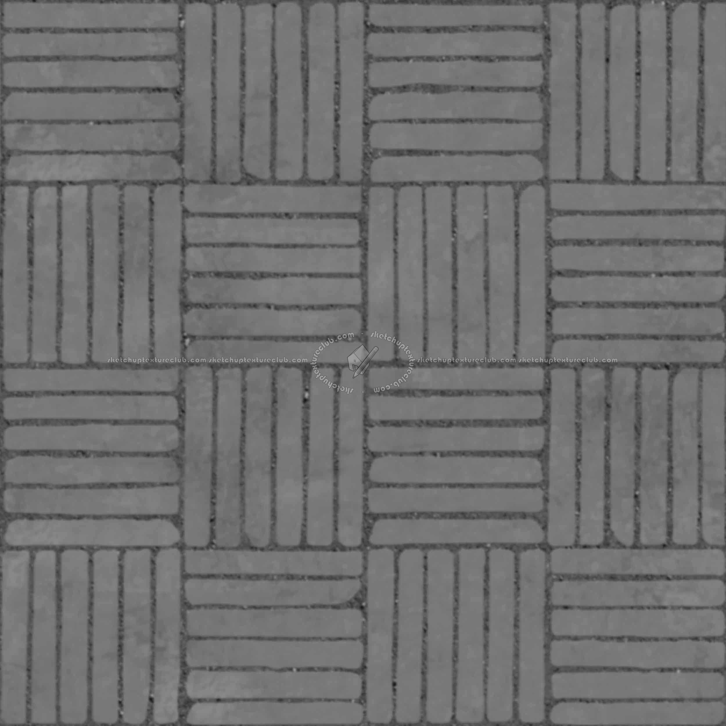 Textures   -   ARCHITECTURE   -   PAVING OUTDOOR   -   Concrete   -   Blocks regular  - Paving outdoor concrete regular block texture seamless 05777 - Displacement