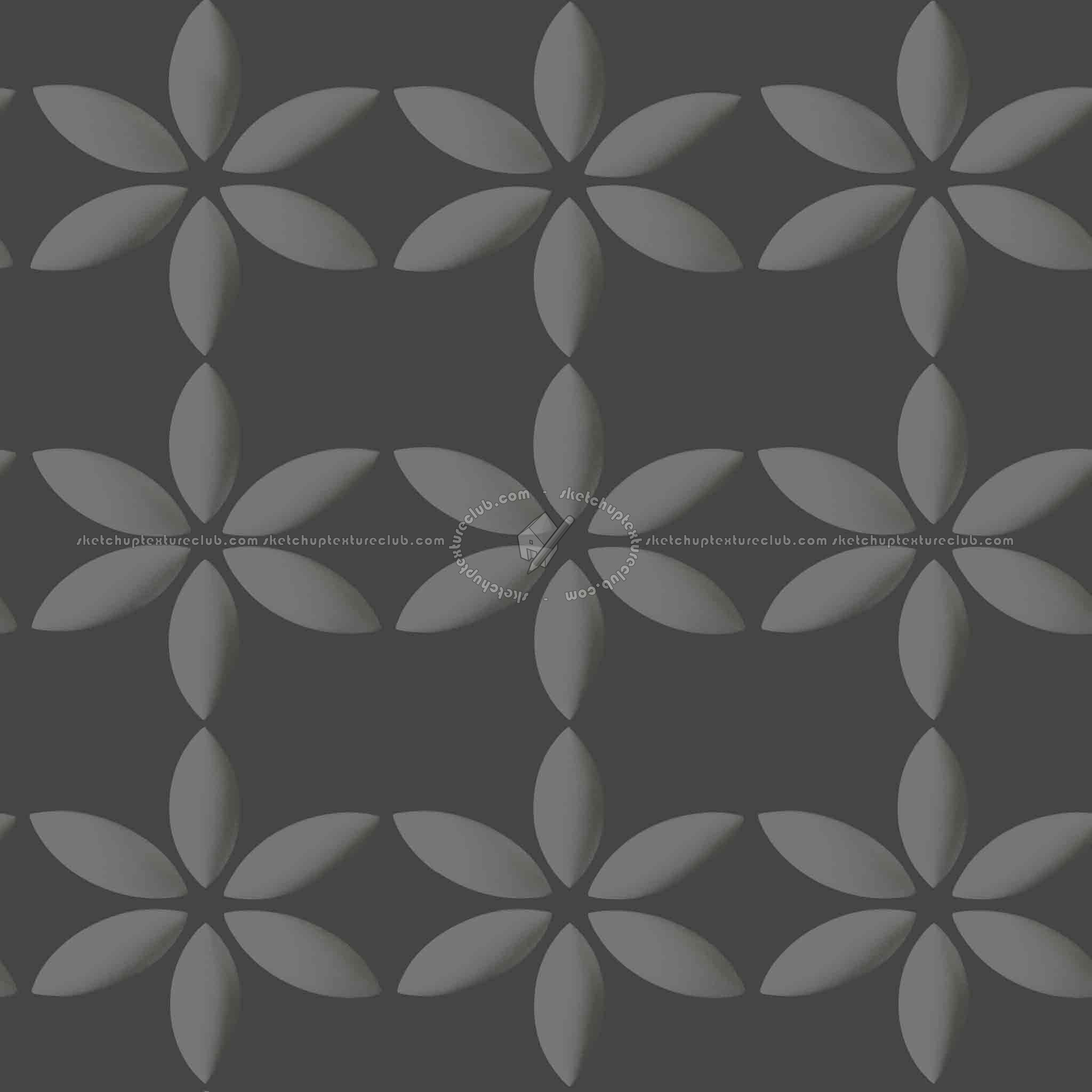 Textures   -   ARCHITECTURE   -   TILES INTERIOR   -   Mosaico   -   Mixed format  - Mosaic 3d wall texture seamless 20990 - Specular