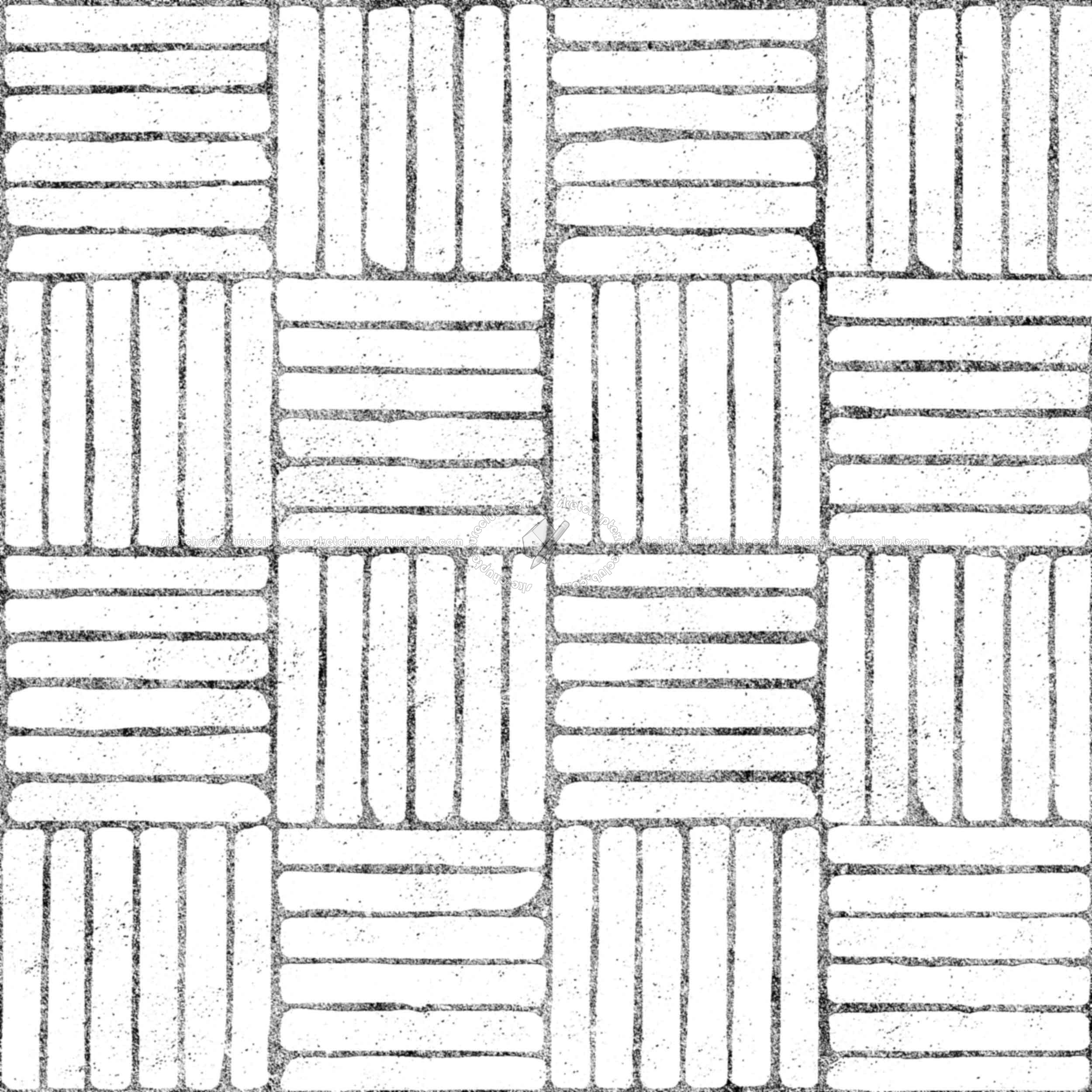 Textures   -   ARCHITECTURE   -   PAVING OUTDOOR   -   Concrete   -   Blocks regular  - Paving outdoor concrete regular block texture seamless 05779 - Bump