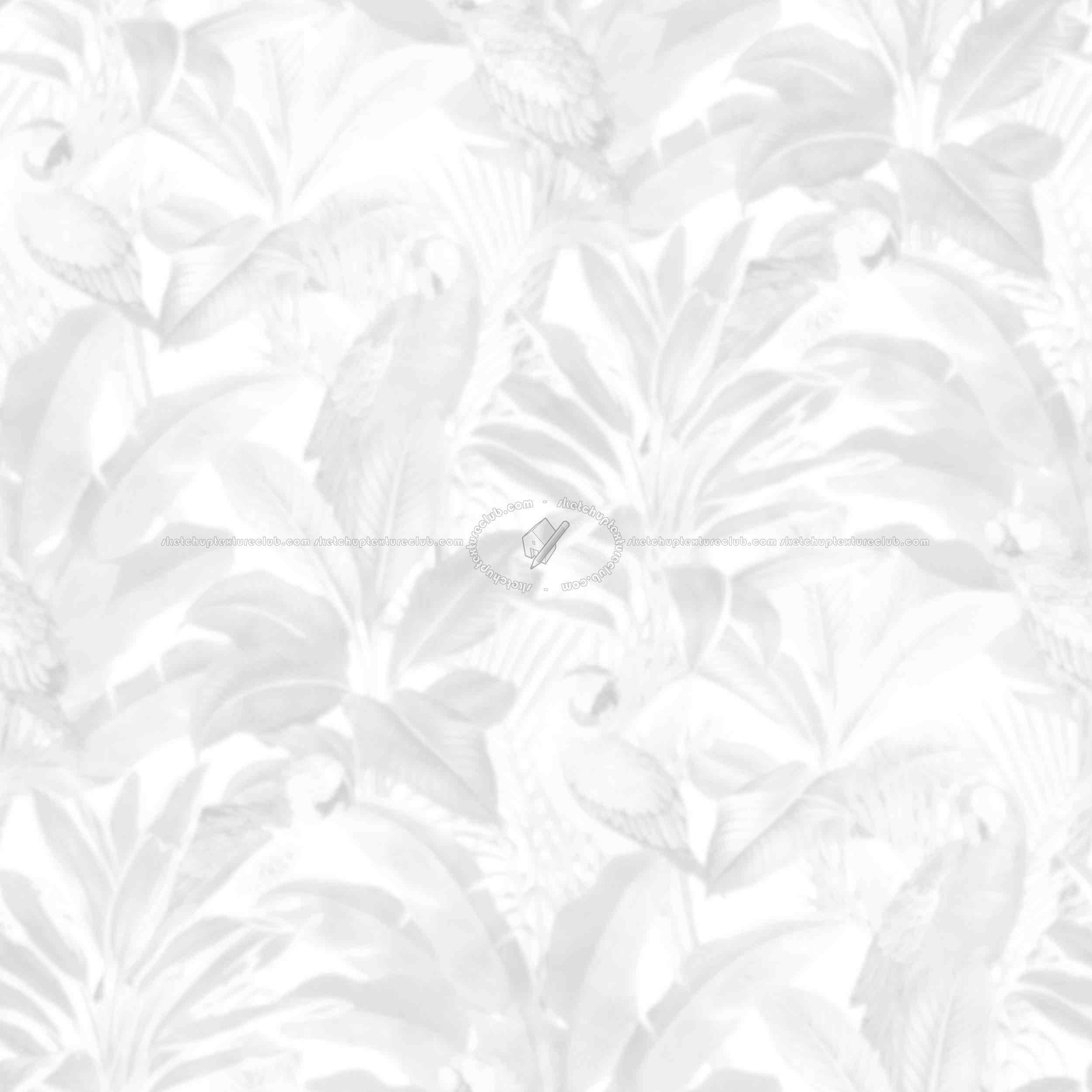Textures   -   MATERIALS   -   WALLPAPER   -   various patterns  - Exotic parrots wallpaper texture seamless 20929 - Ambient occlusion