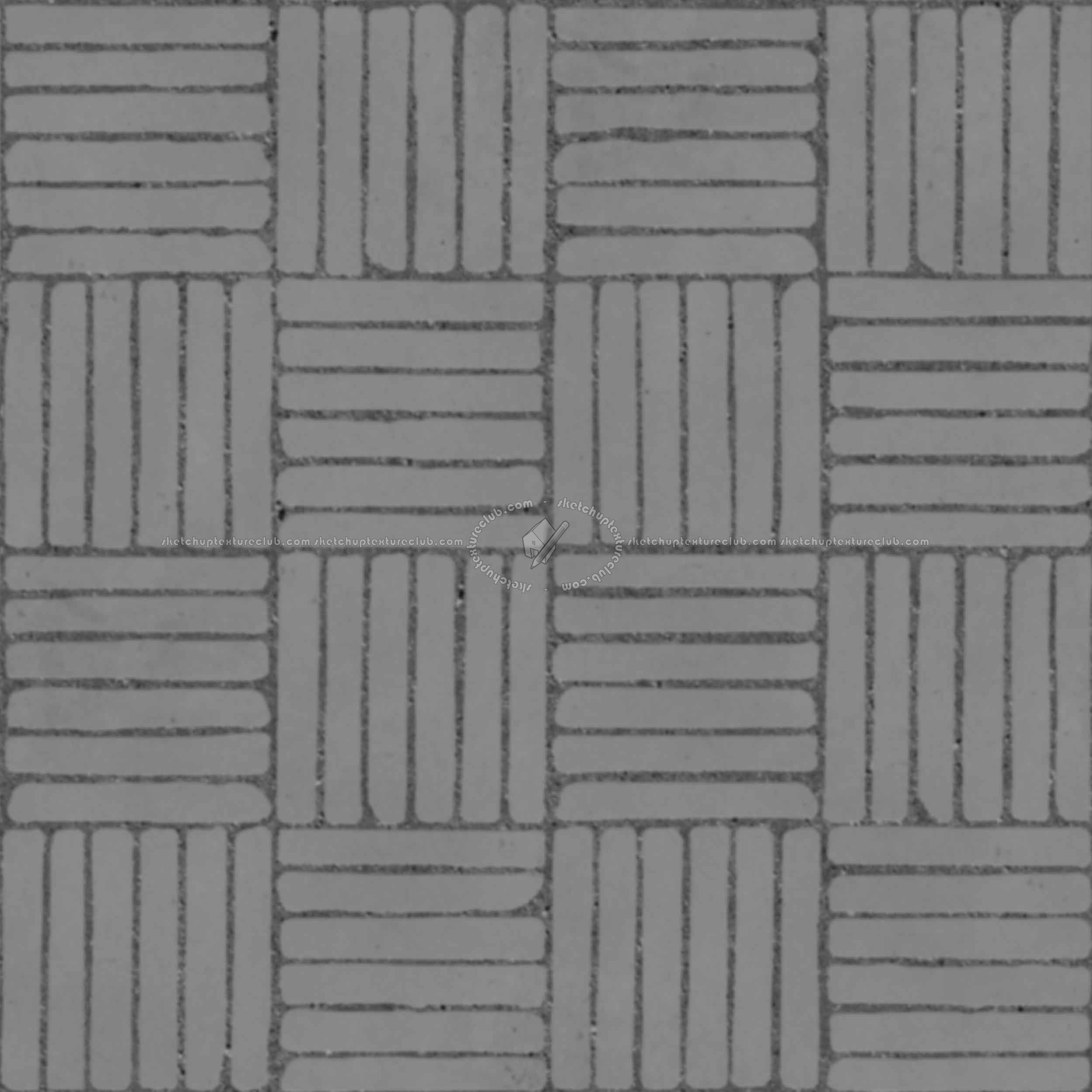 Textures   -   ARCHITECTURE   -   PAVING OUTDOOR   -   Concrete   -   Blocks regular  - Paving outdoor concrete regular block texture seamless 05781 - Displacement