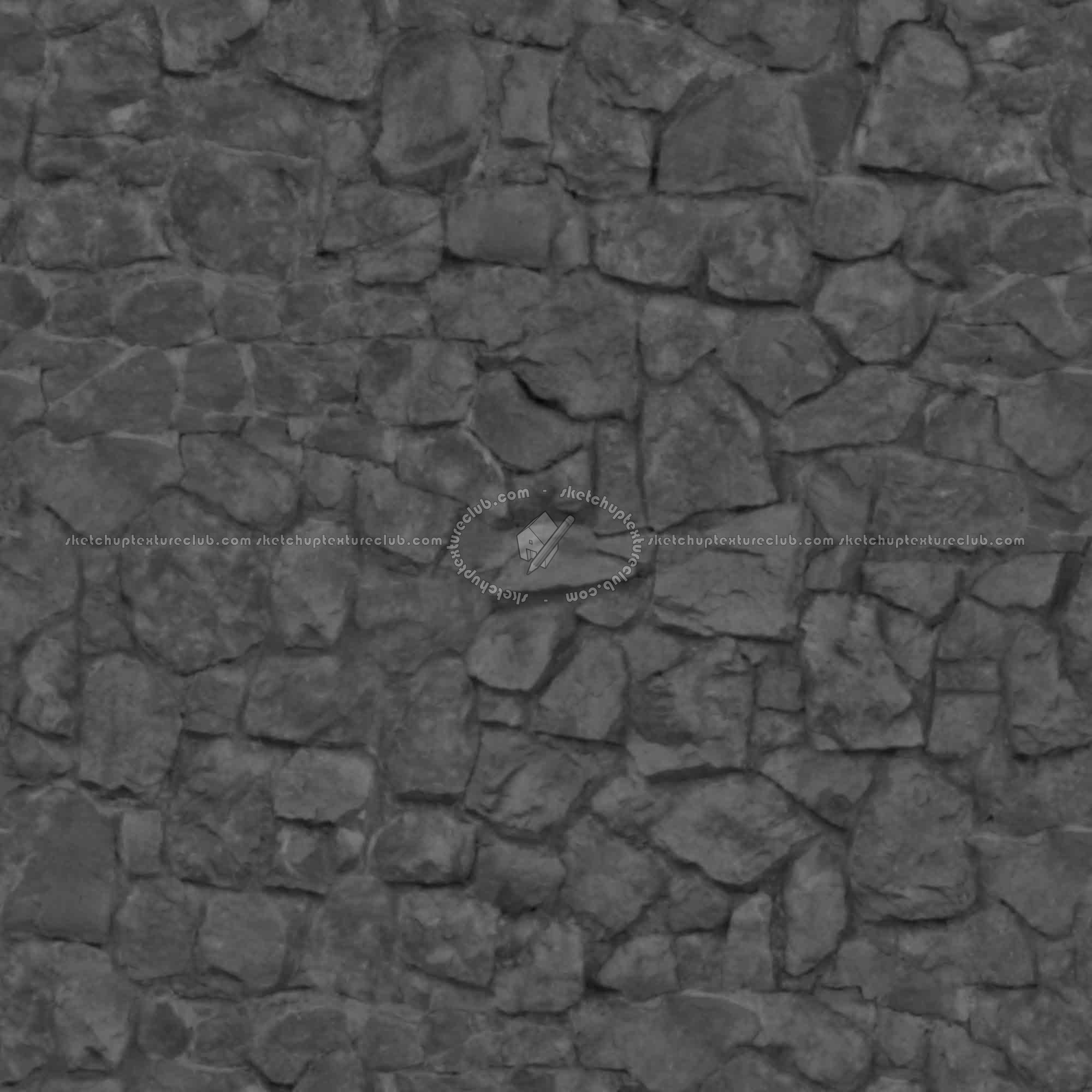 Textures   -   ARCHITECTURE   -   STONES WALLS   -   Stone walls  - Texture old wall stone seamless 08545 - Displacement