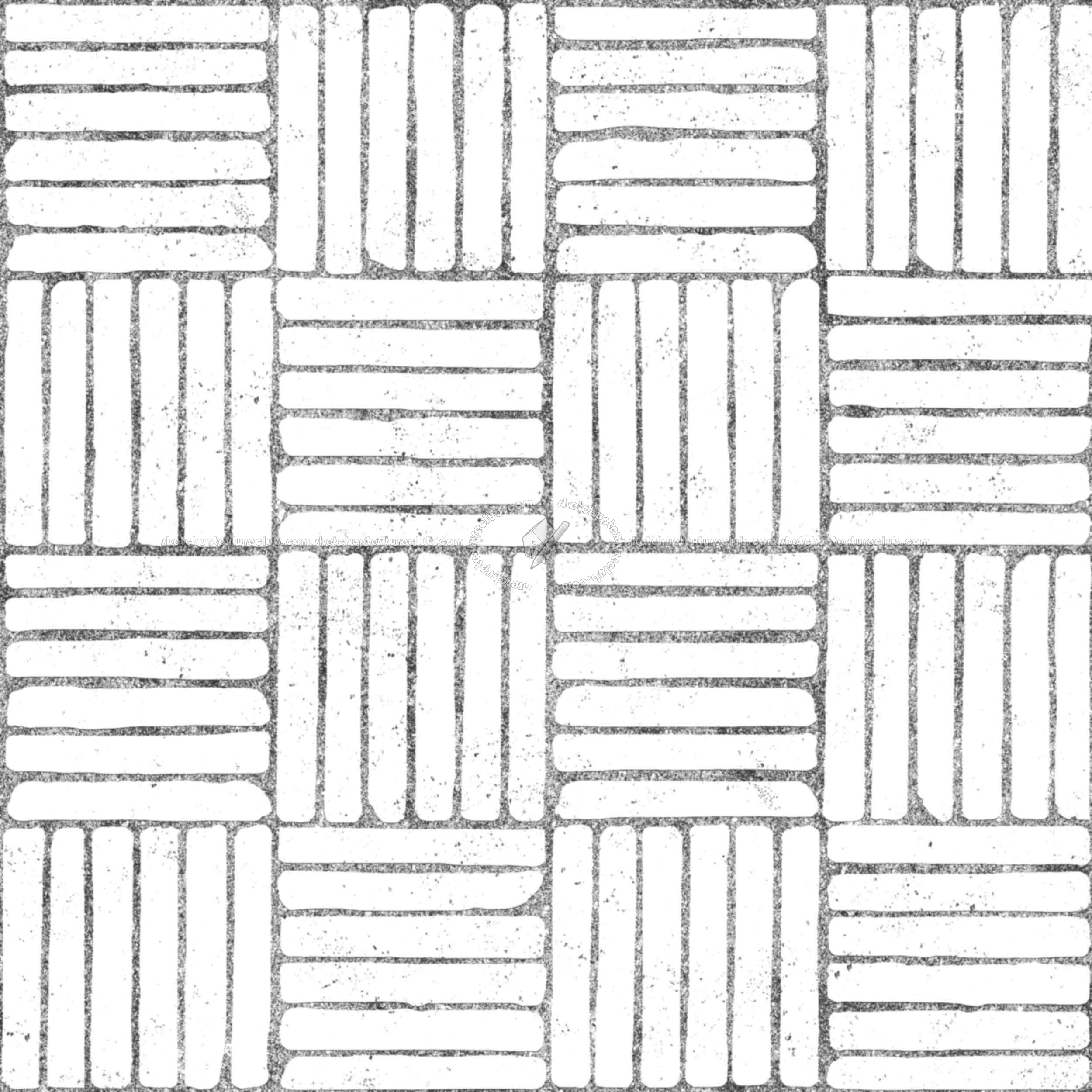 Textures   -   ARCHITECTURE   -   PAVING OUTDOOR   -   Concrete   -   Blocks regular  - Paving outdoor concrete regular block texture seamless 05782 - Bump