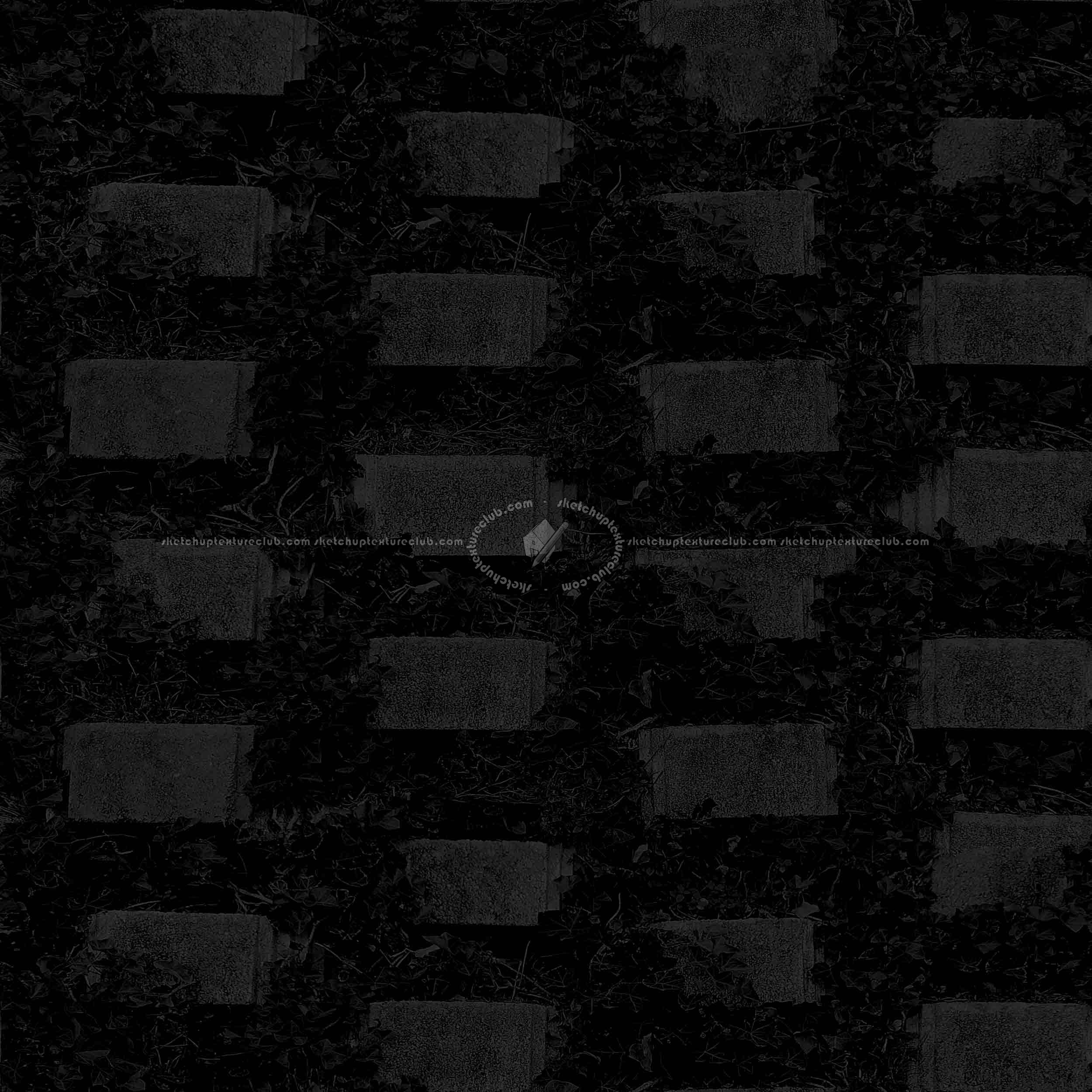 Textures   -   ARCHITECTURE   -   CONCRETE   -   Plates   -   Clean  - Retaining wall with grass texture seamless 22393 - Specular