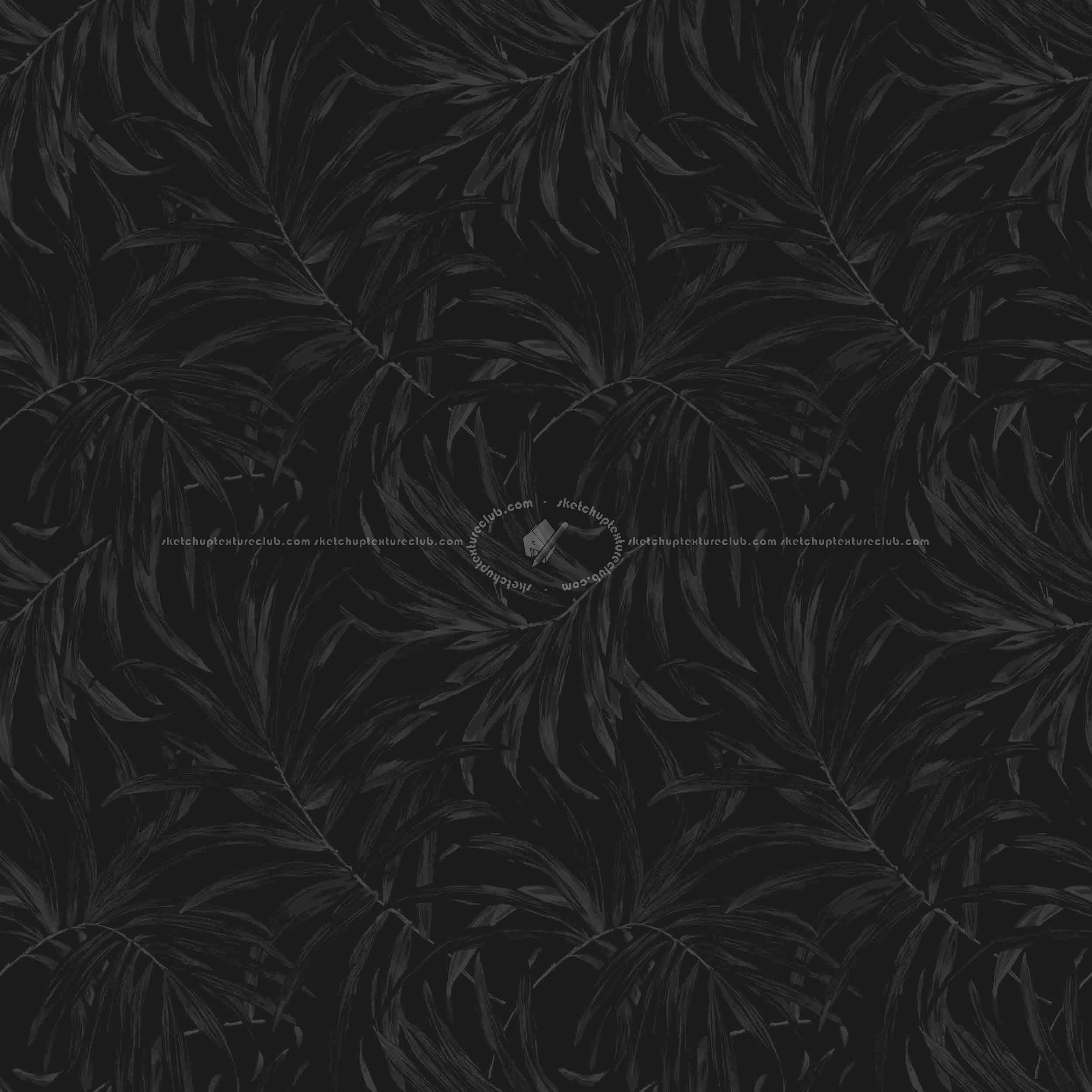 Textures   -   MATERIALS   -   WALLPAPER   -   various patterns  - Tropics bali leaves wallpaper texture seamless 20931 - Specular