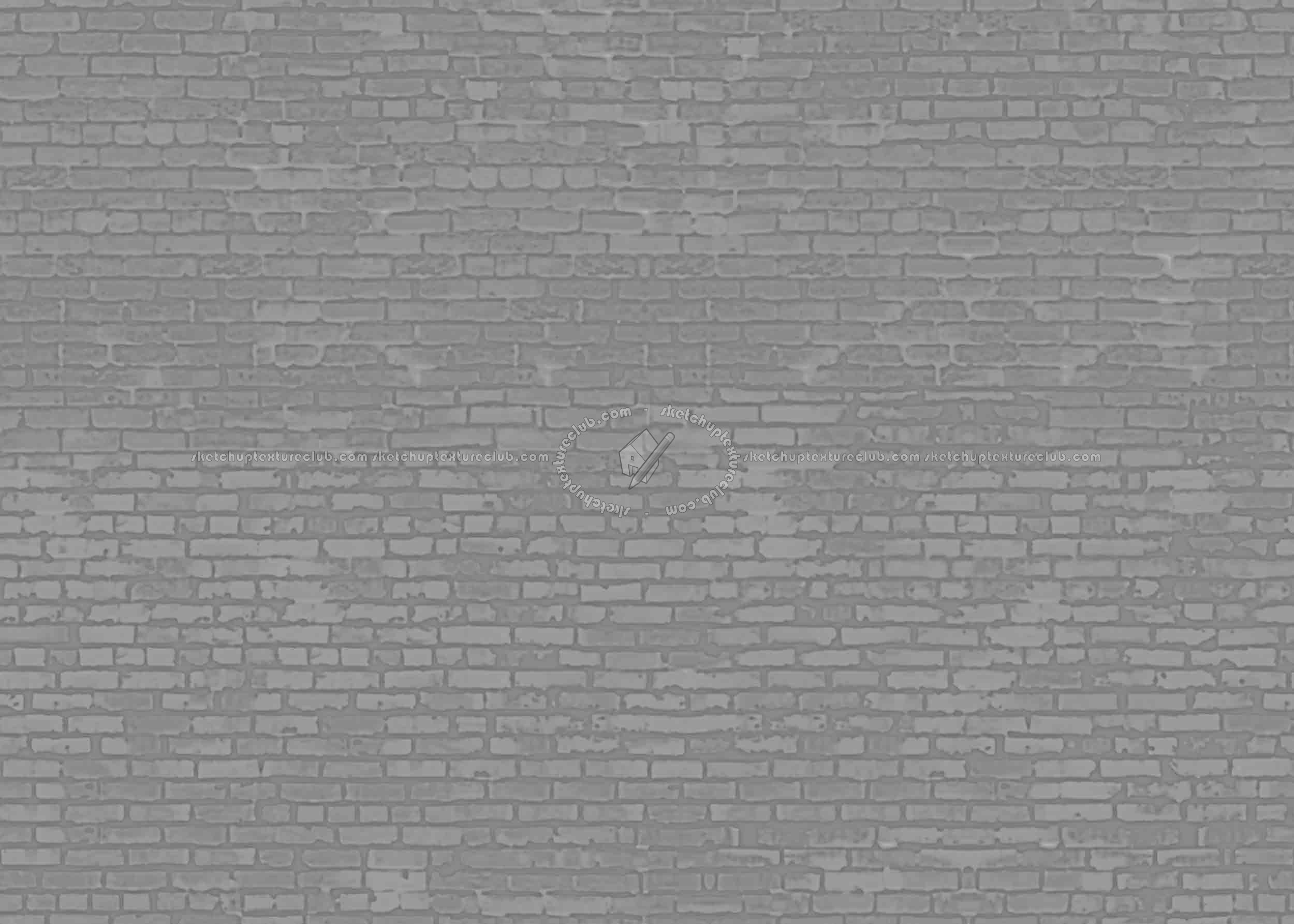 Textures   -   ARCHITECTURE   -   BRICKS   -   Damaged bricks  - Damaged bricks texture seamless 00117 - Displacement