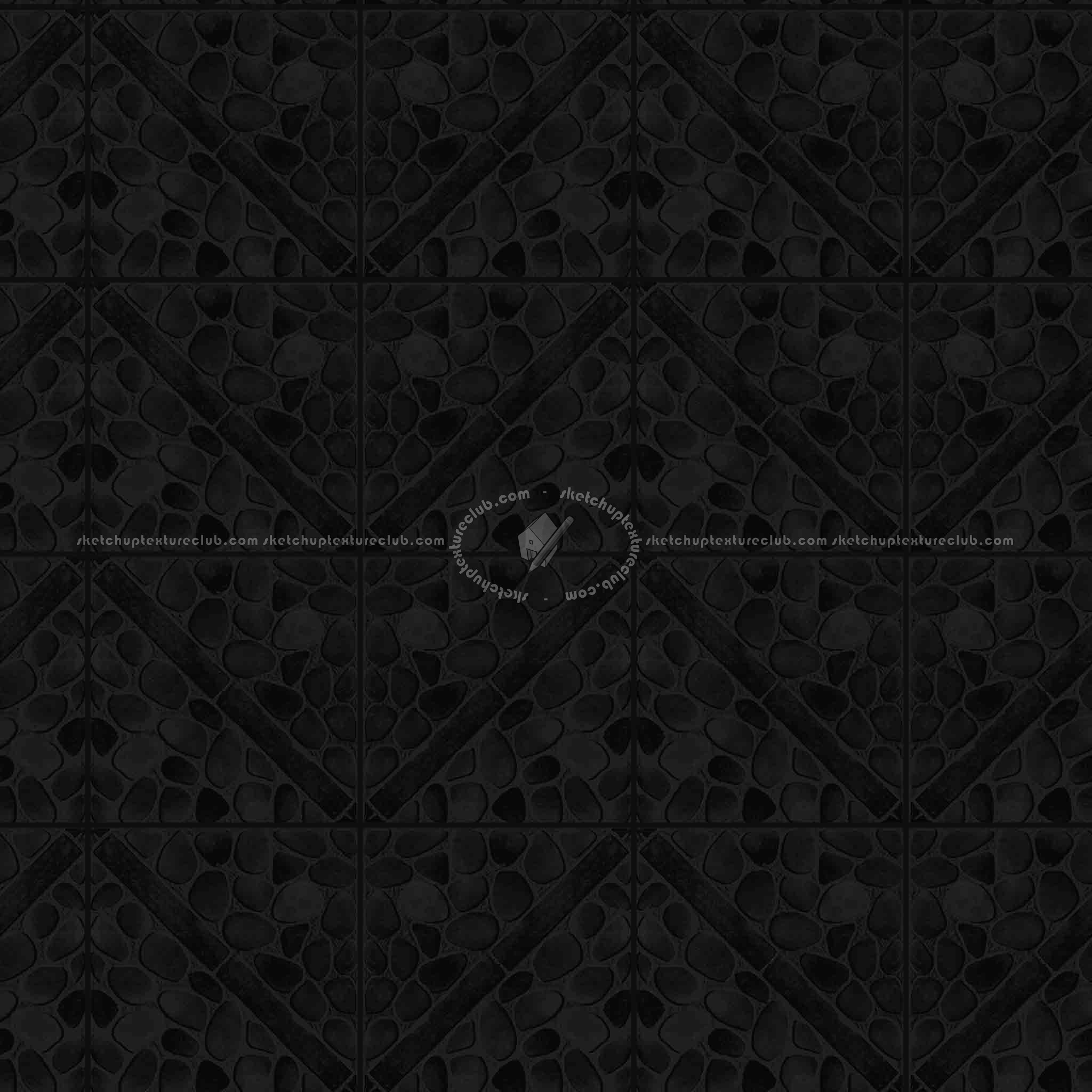 Textures   -   ARCHITECTURE   -   PAVING OUTDOOR   -   Pavers stone   -   Blocks mixed  - Pavers stone mixed size texture seamless 06103 - Specular