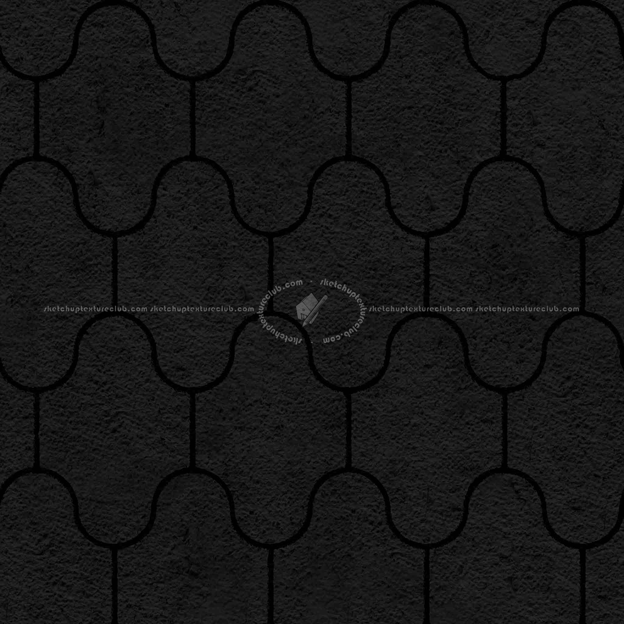 Textures   -   ARCHITECTURE   -   PAVING OUTDOOR   -   Concrete   -   Blocks mixed  - Paving concrete mixed size texture seamless 05577 - Specular