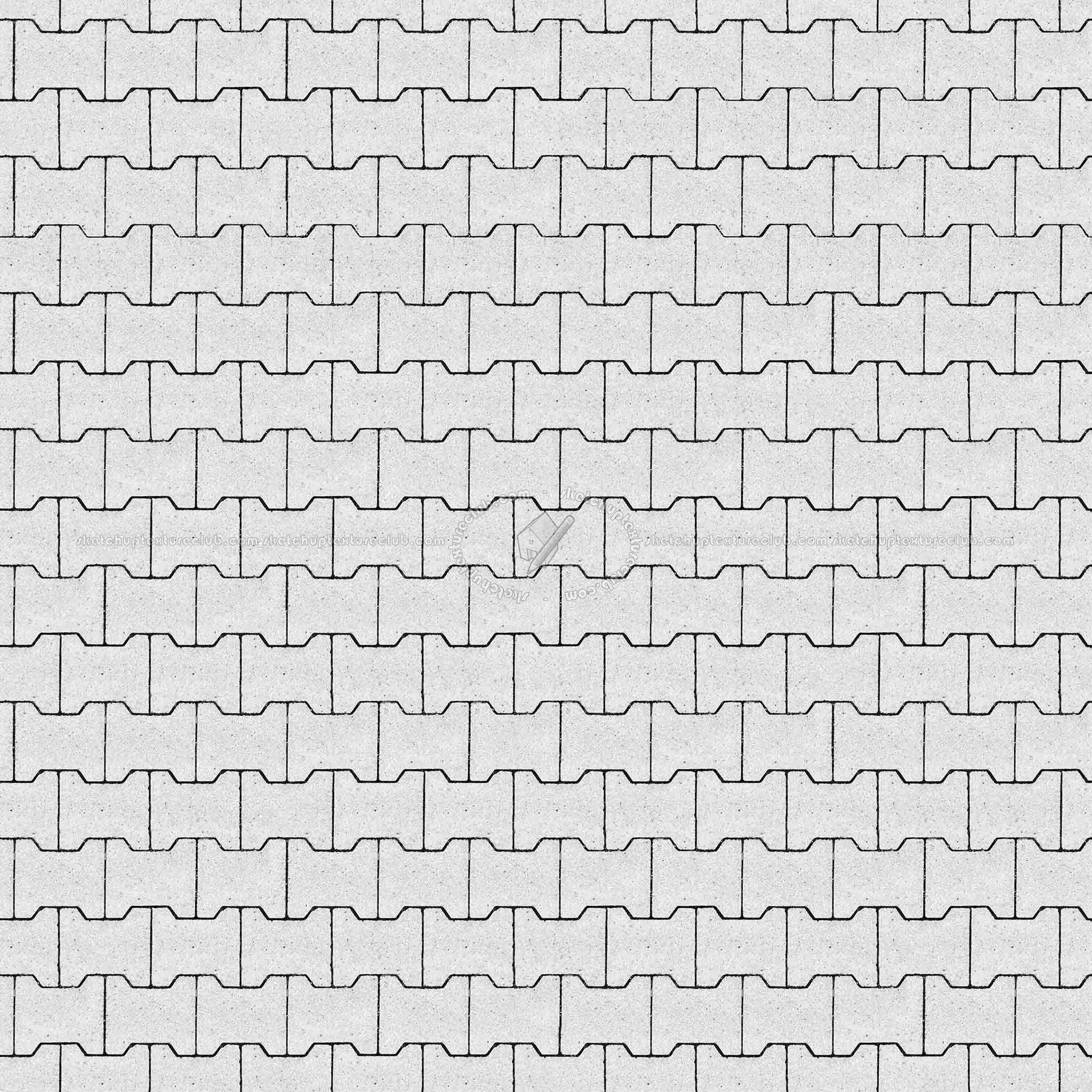 Textures   -   ARCHITECTURE   -   PAVING OUTDOOR   -   Concrete   -   Blocks regular  - Paving outdoor concrete regular block texture seamless 05641 - Bump