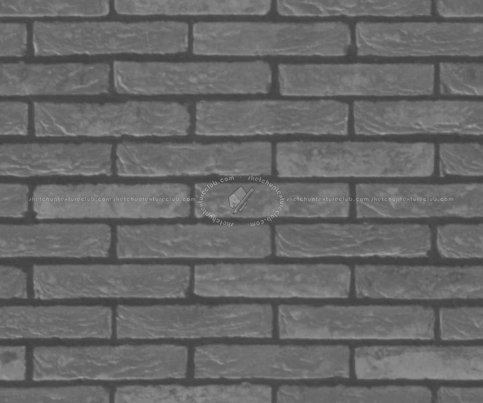 Textures   -   ARCHITECTURE   -   BRICKS   -   Facing Bricks   -   Rustic  - Rustic bricks texture seamless 00189 - Displacement