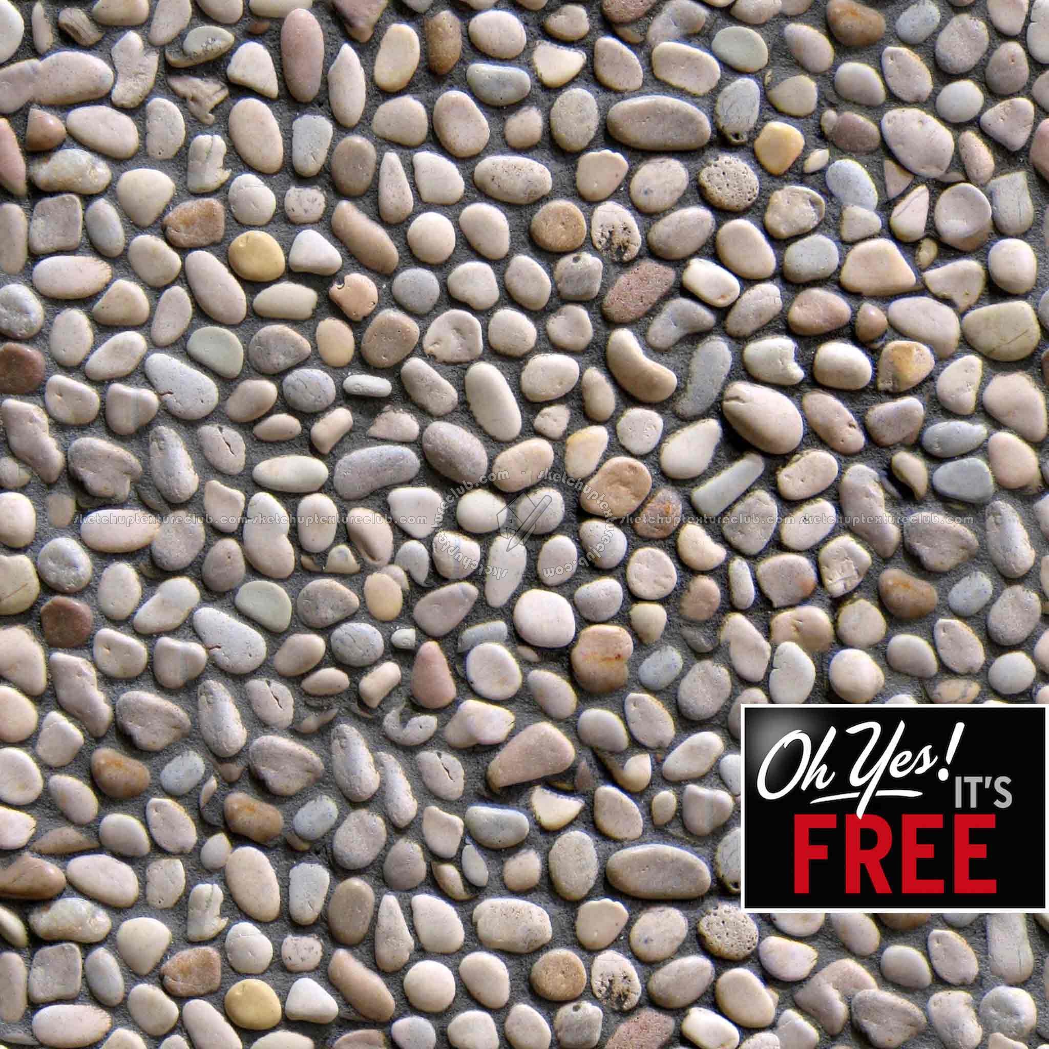 Textures - FREE PBR TEXTURES - Street Rounded cobble PBR texture seamless 21449