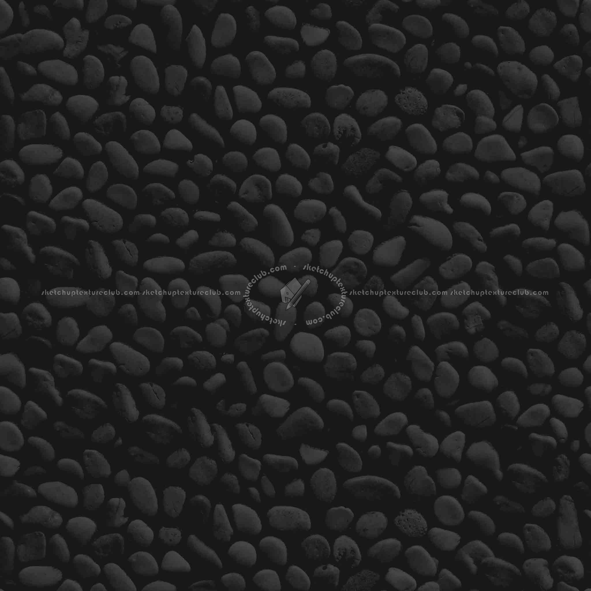 Textures - FREE PBR TEXTURES - Street Rounded cobble PBR texture seamless 21449 - Specular